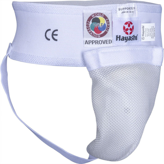 Hayashi Coquille de Protection WKF - blanc - vue latérale du produit