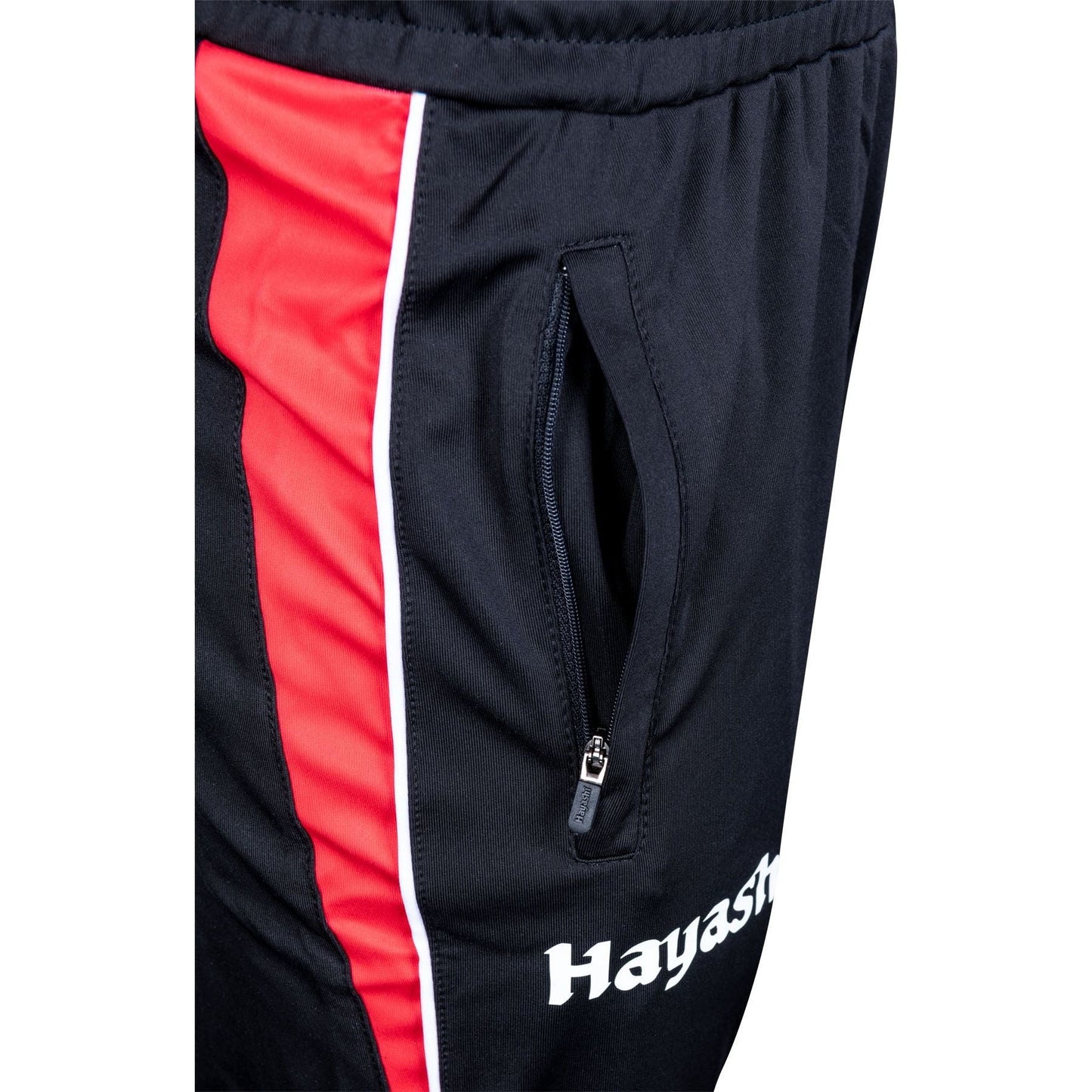 Ensemble de Sport Hayashi Yorokobi - noir et rouge - vue arrière détaillée