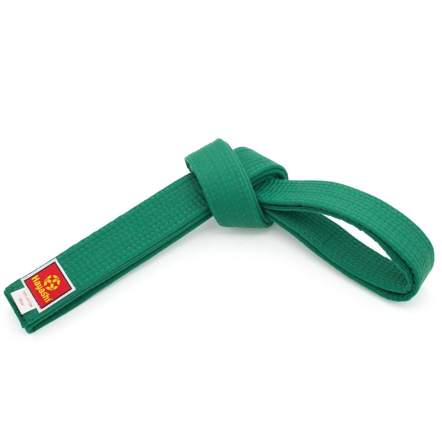 Ceinture de karaté Hayashi - rouge - vue détaillée de la ceinture