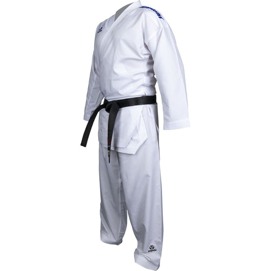 Kimono de karaté Hayashi - vert - vue détaillée du modèle Premium Kumite