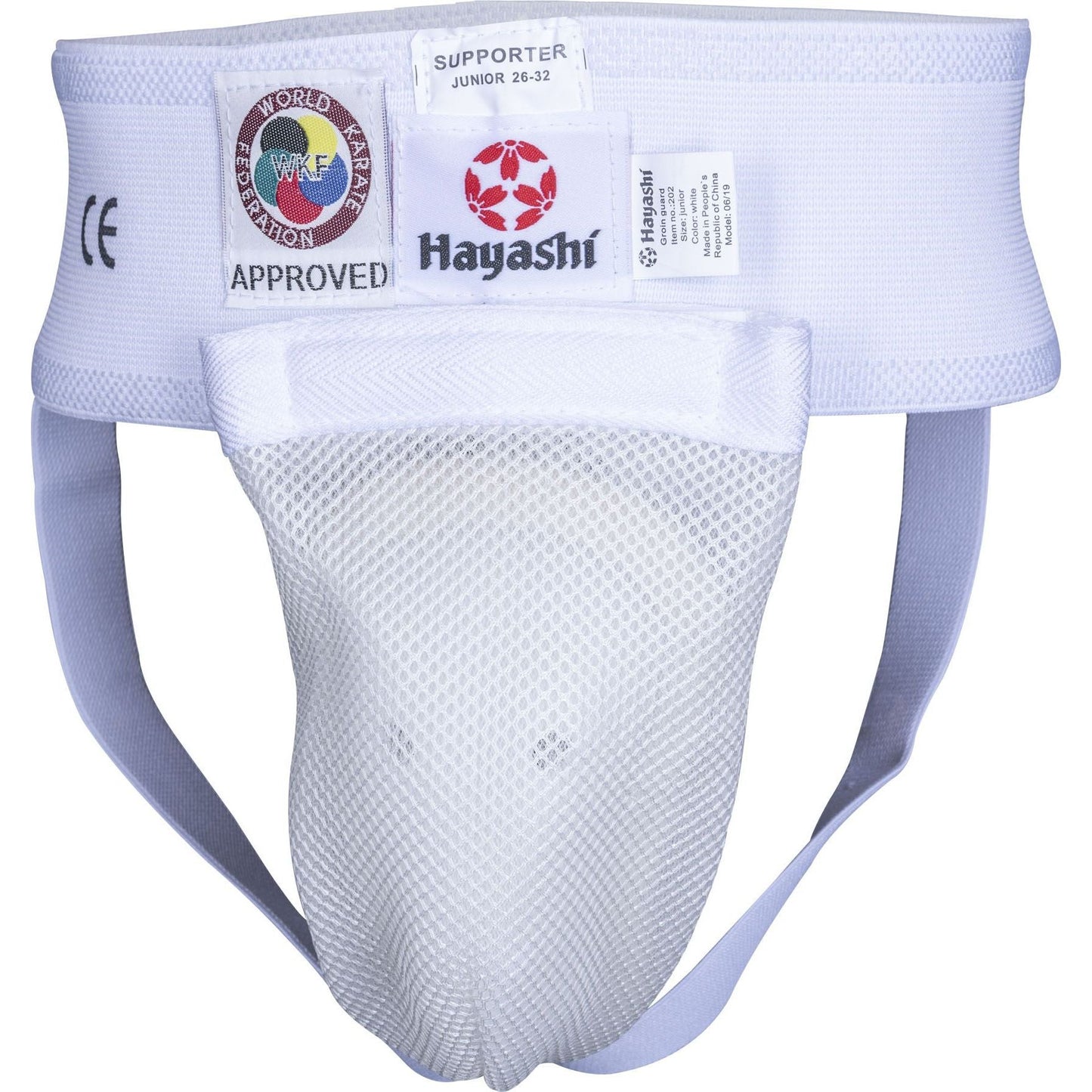 Hayashi Coquille de Protection WKF - blanc - vue détaillée du produit