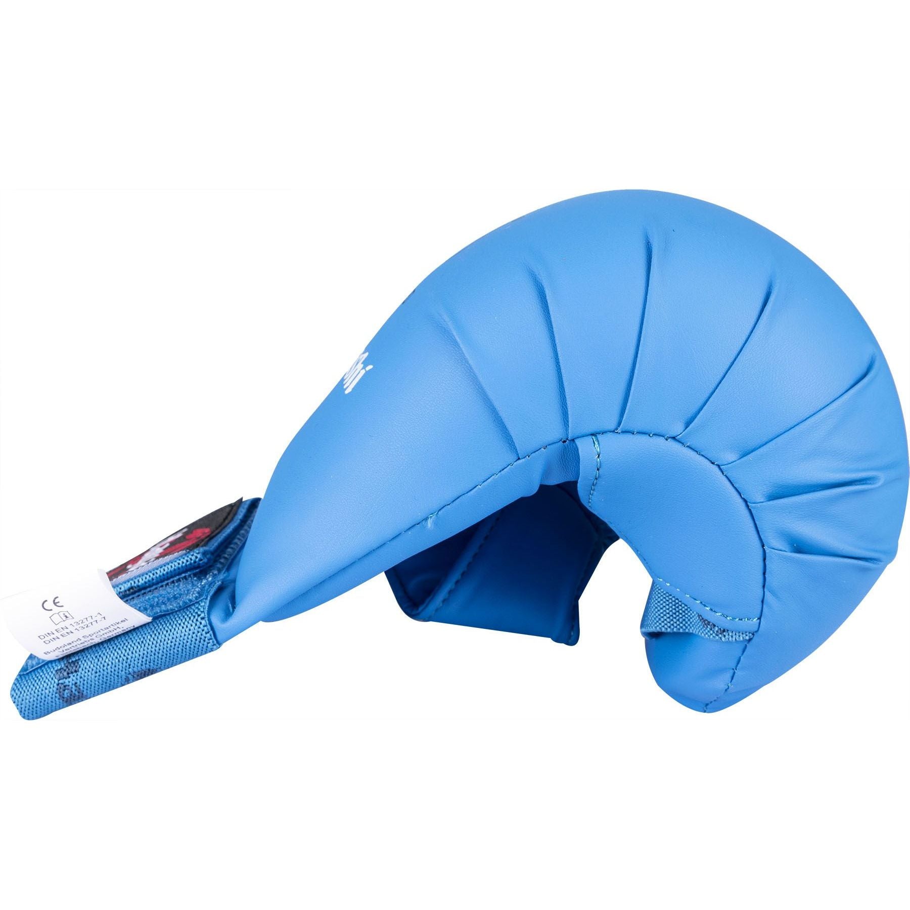 Gants de karaté Hayashi TSUKI avec pouce - rouge - vue détaillée des gants