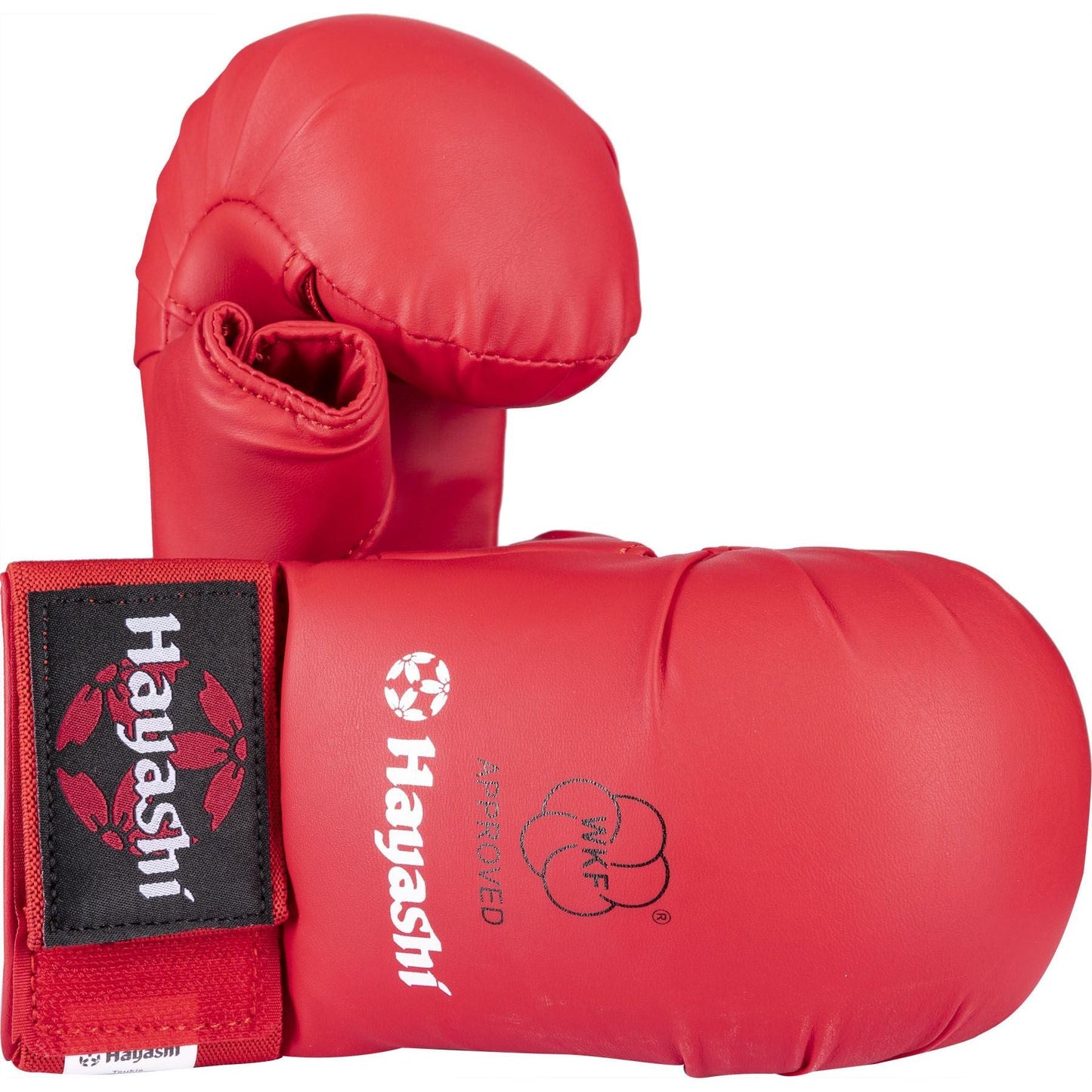 Gants de karaté Hayashi TSUKI avec pouce - rouge - vue détaillée du produit