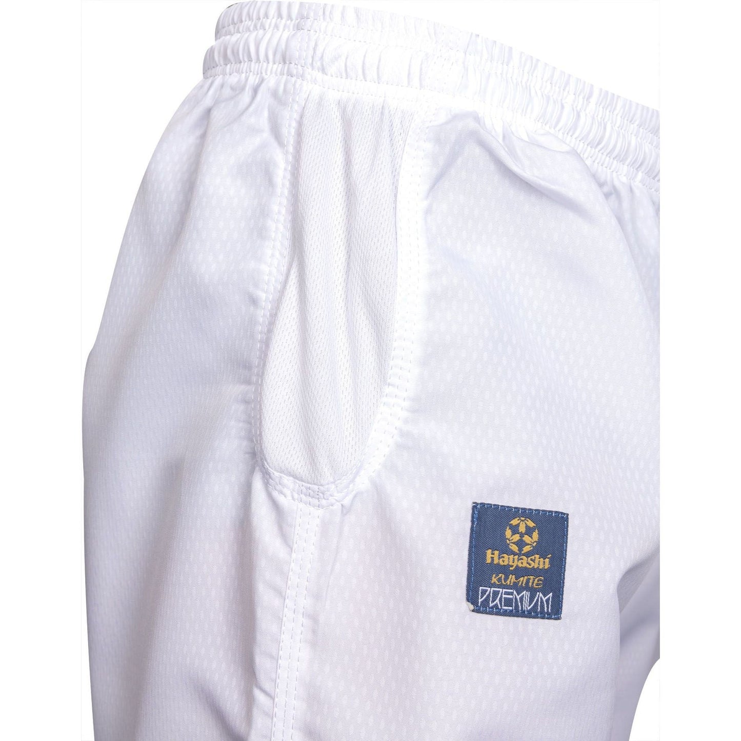 Kimono de karaté Hayashi Premium Kumite - blanc - vue détaillée du design