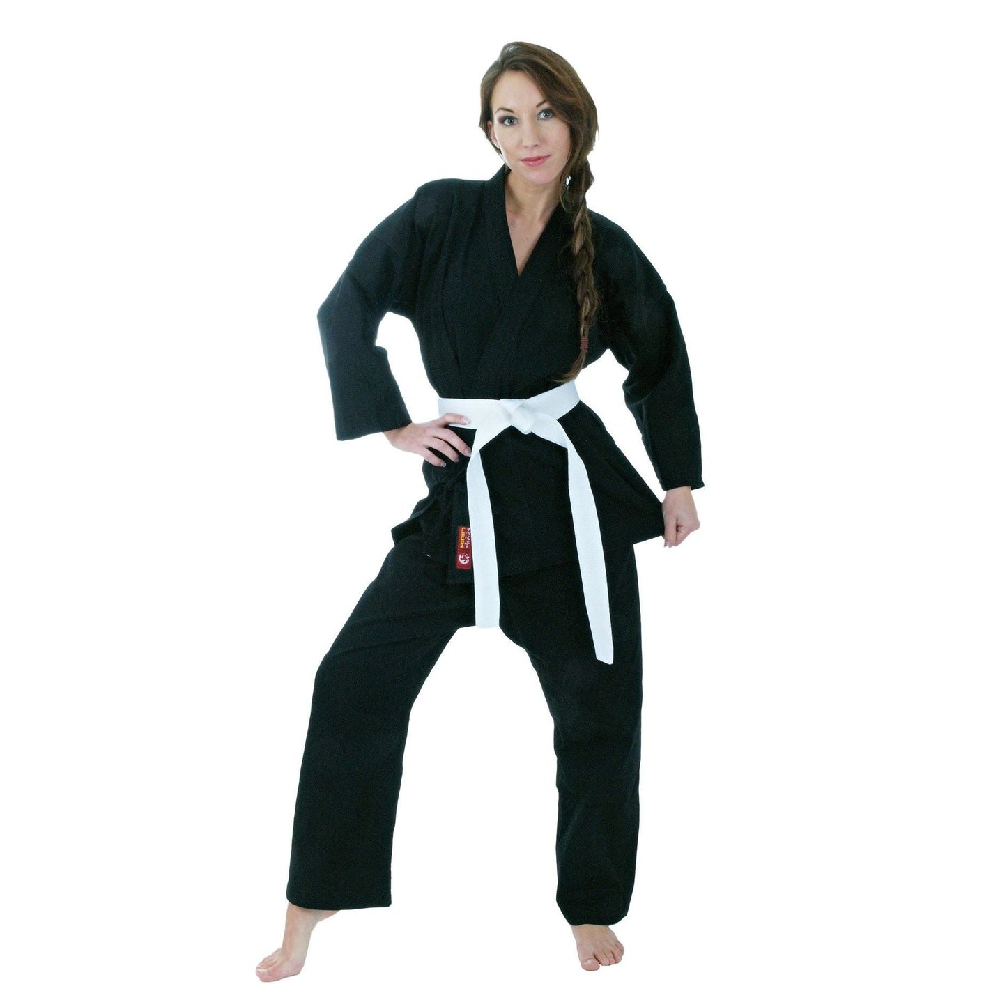 Kimono de karaté Hayashi Kirin - noir - vue détaillée du modèle