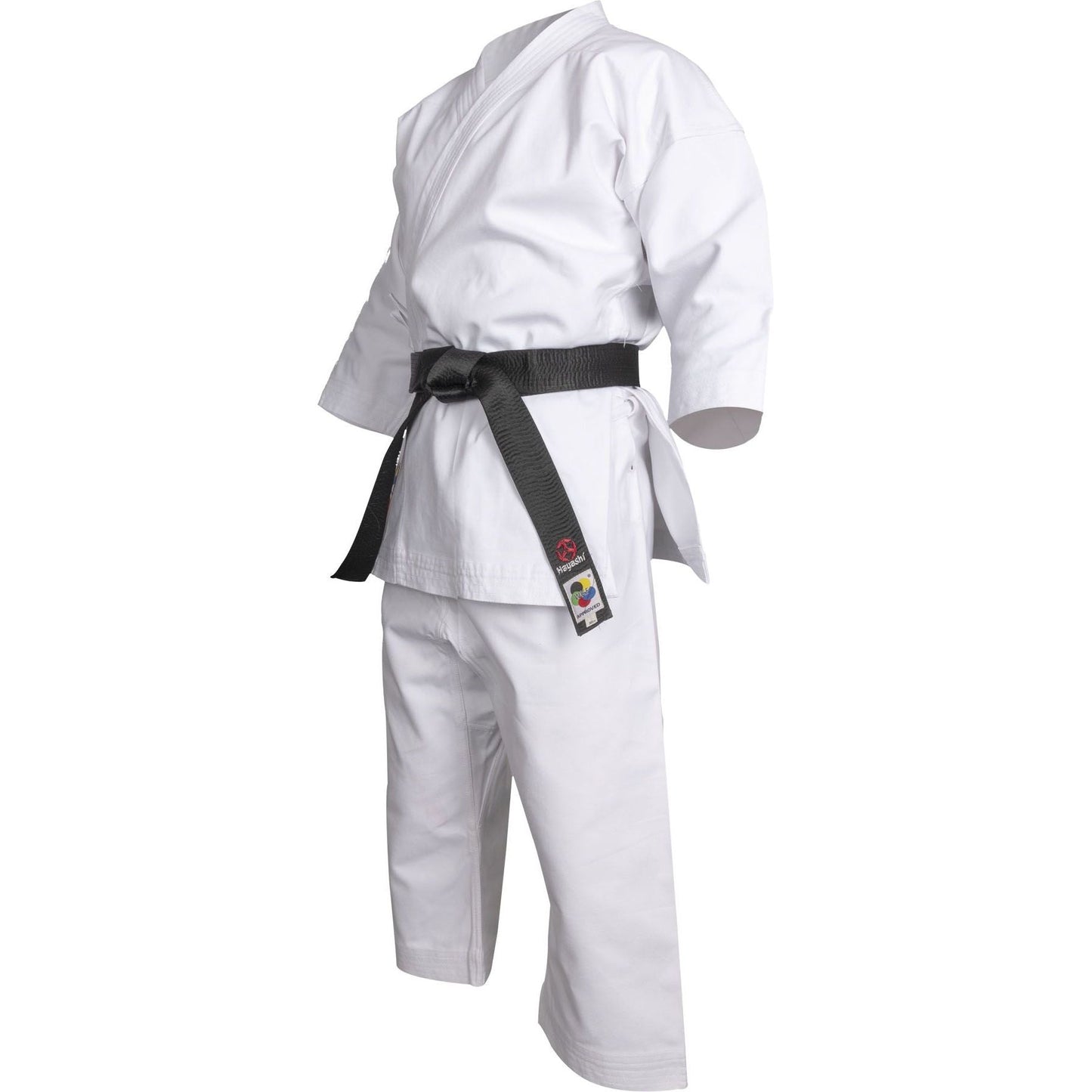 Kimono de karaté Hayashi Reikon - blanc - vue de côté droite
