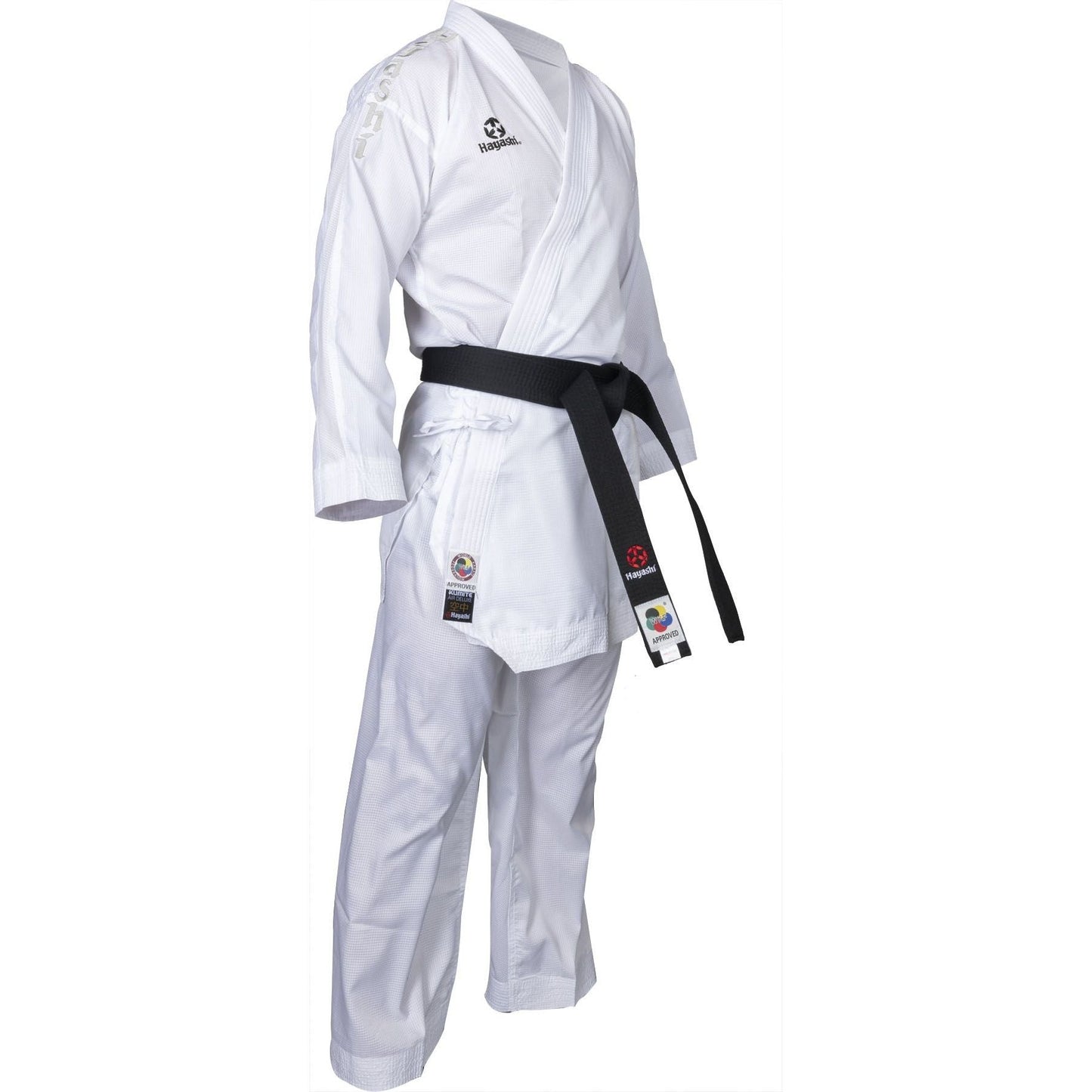 Kimono de karaté Hayashi Air Deluxe - blanc et rouge - vue détaillée du produit