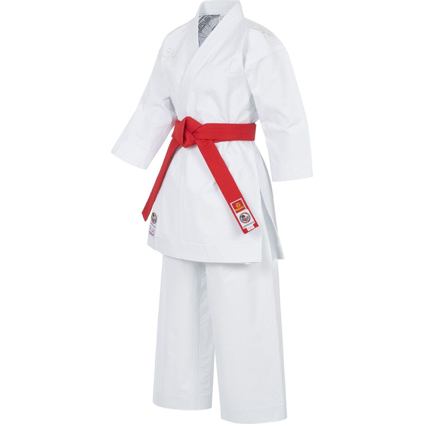 Kimono de karaté Hayashi Jingu - vue de droite détaillée