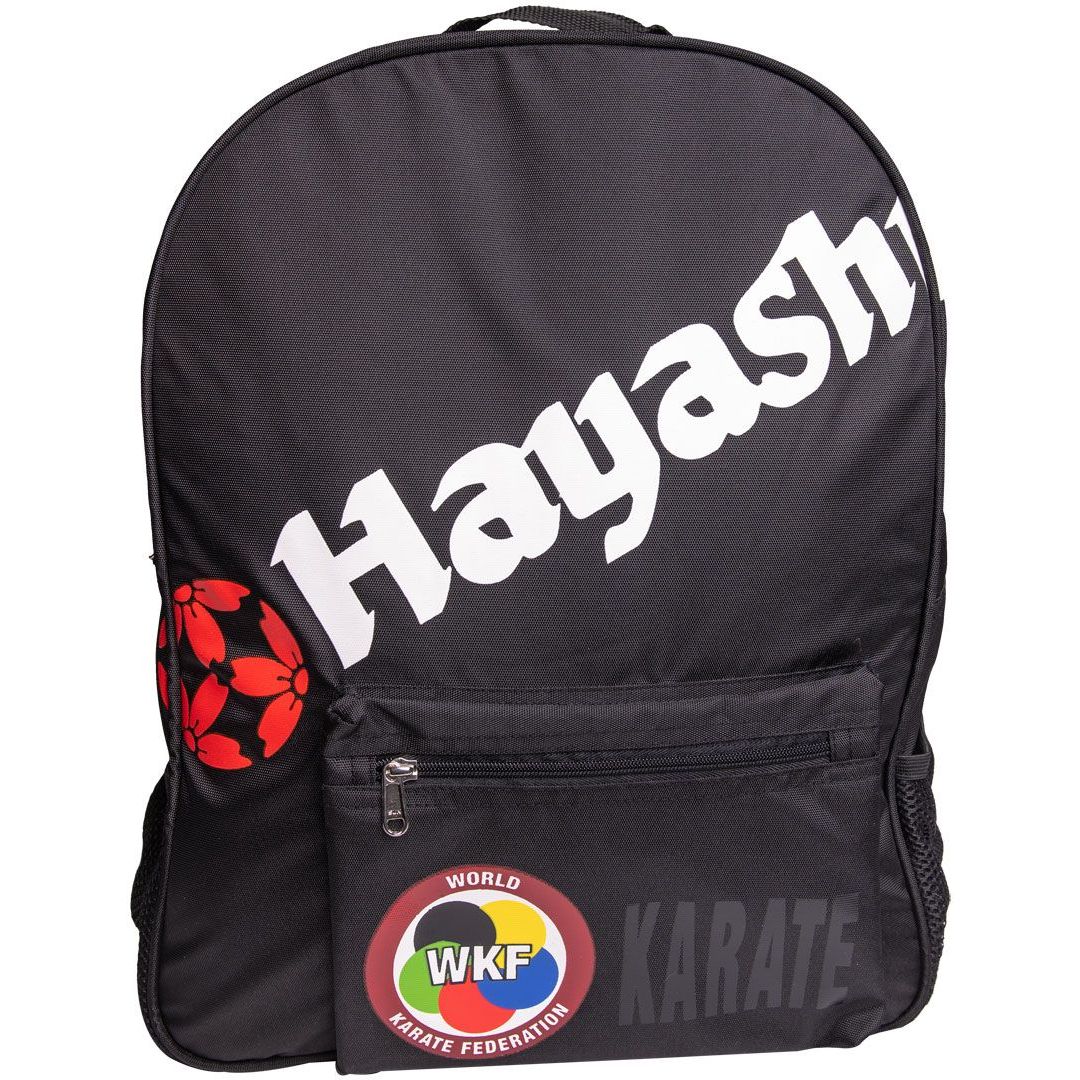 Hayashi Sac à Dos Black Mamba - vue avant du sac à dos noir avec logo