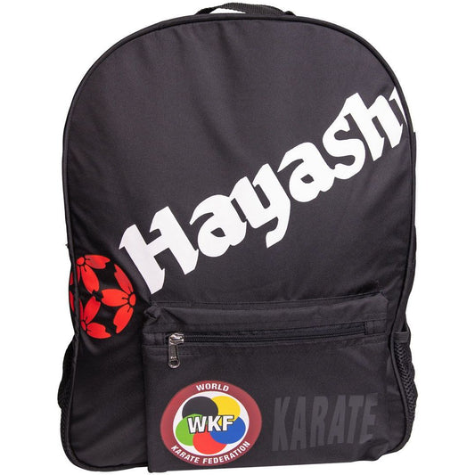 Hayashi Sac à Dos Black Mamba - vue avant du sac à dos noir avec logo