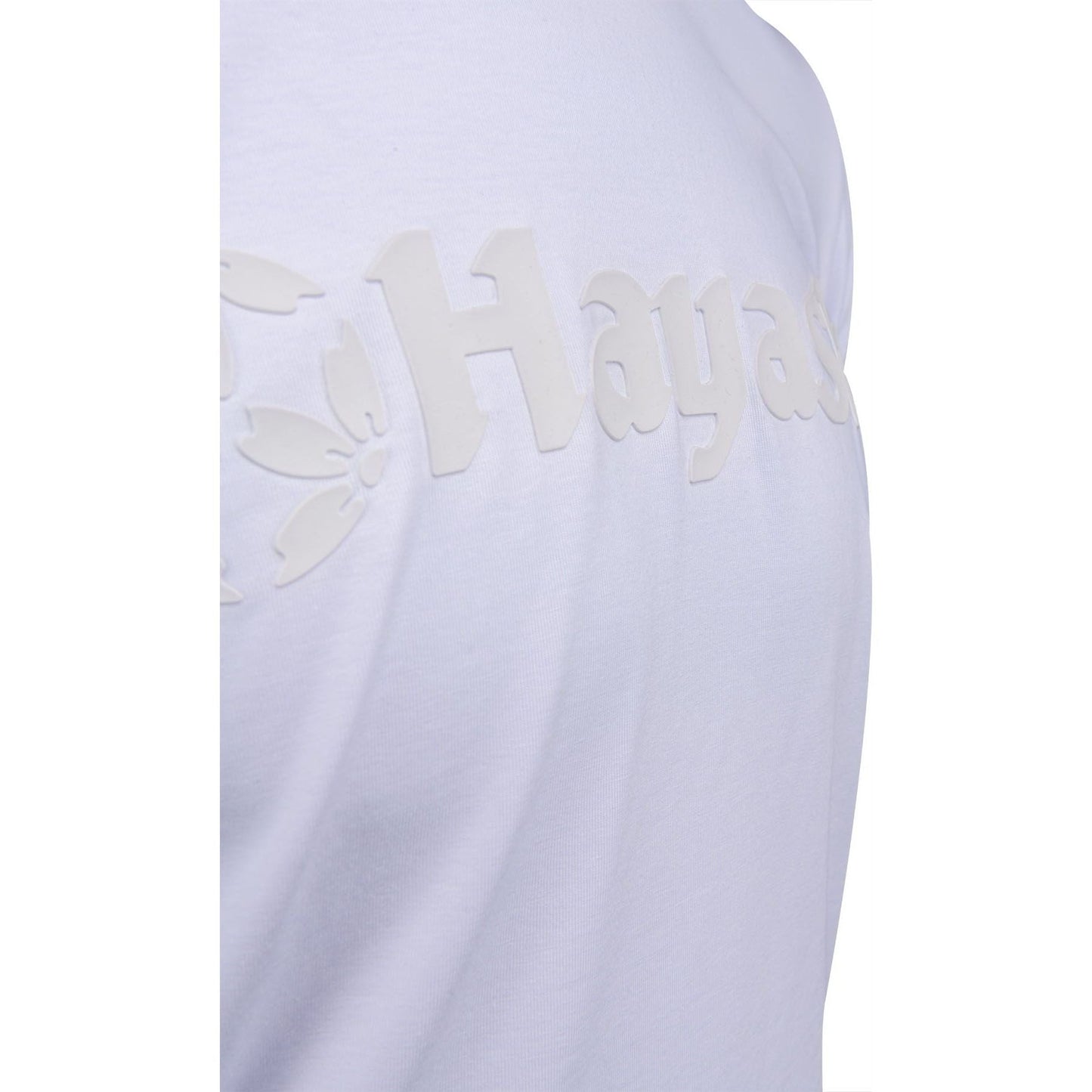 T-shirt de karaté Hayashi 3D - blanc - vue détaillée du design