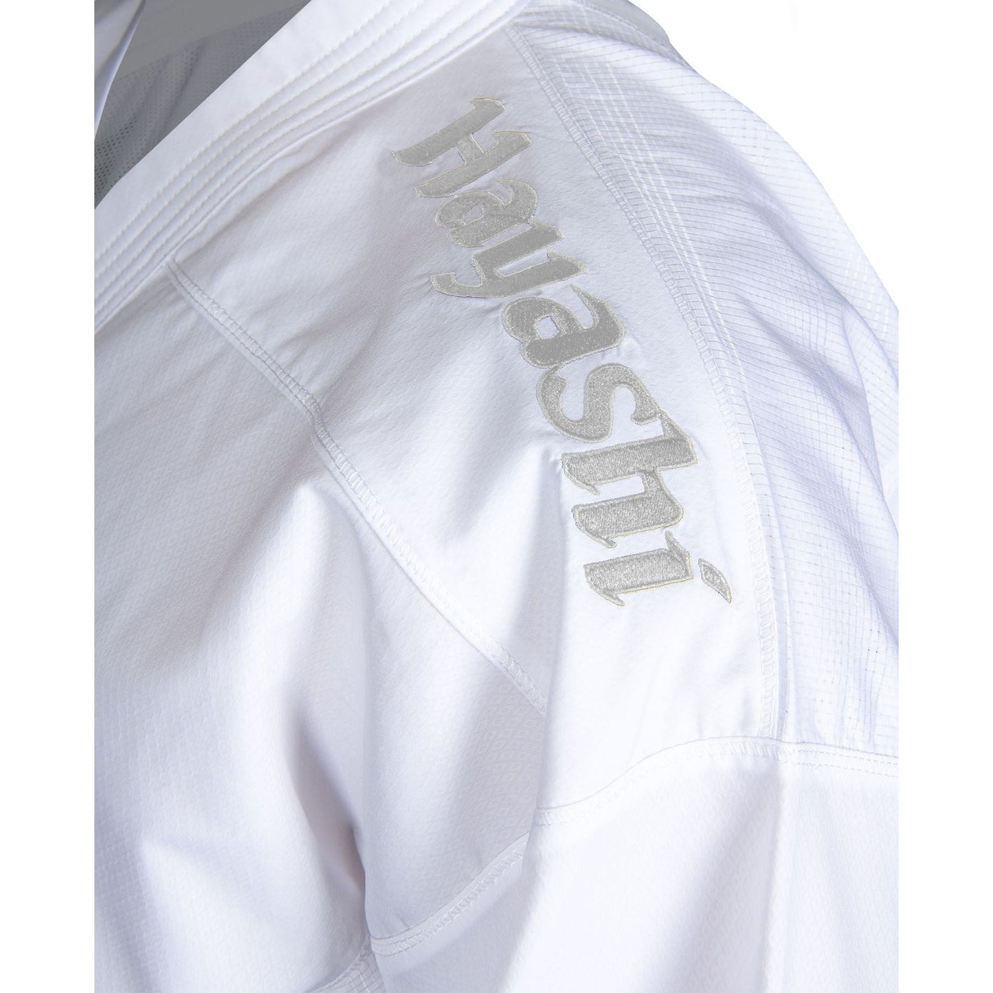 Kimono de karaté Hayashi - vert - vue latérale du kimono Premium Kumite