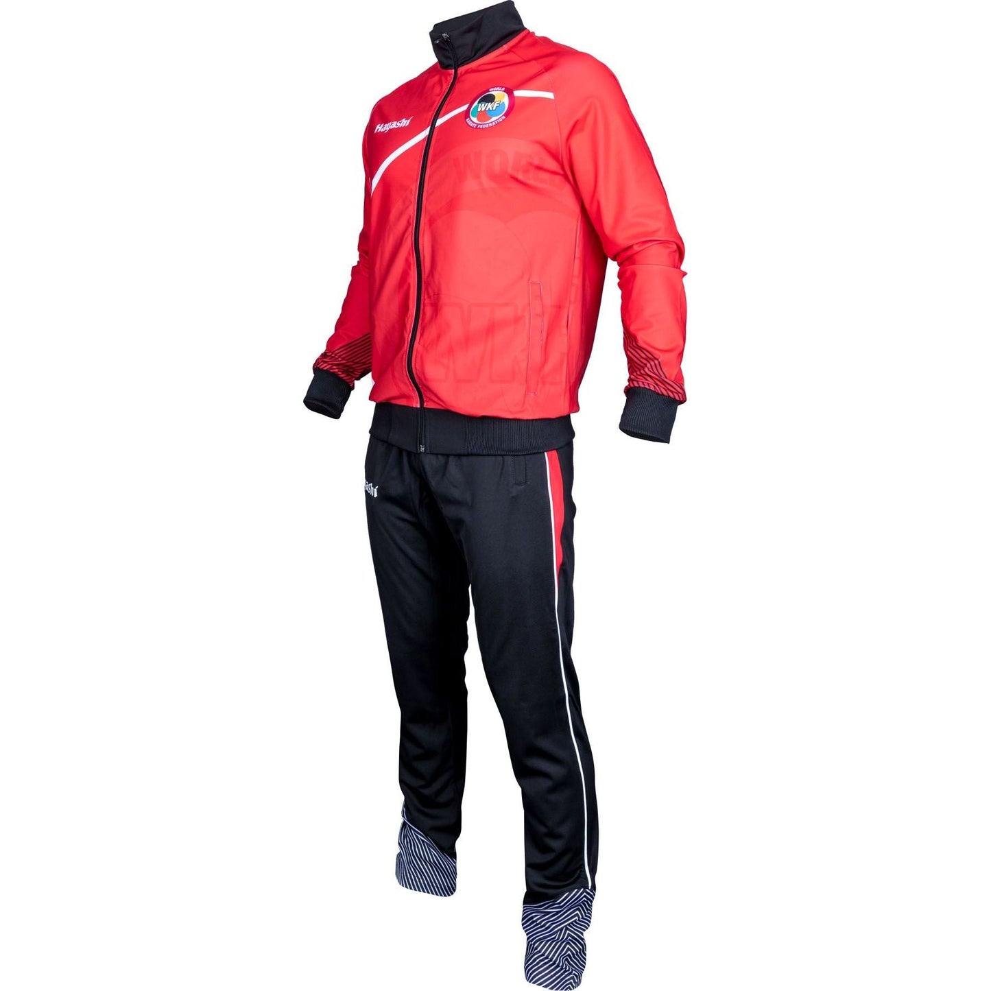 Ensemble de Sport Hayashi Yorokobi - noir et rouge - vue de côté