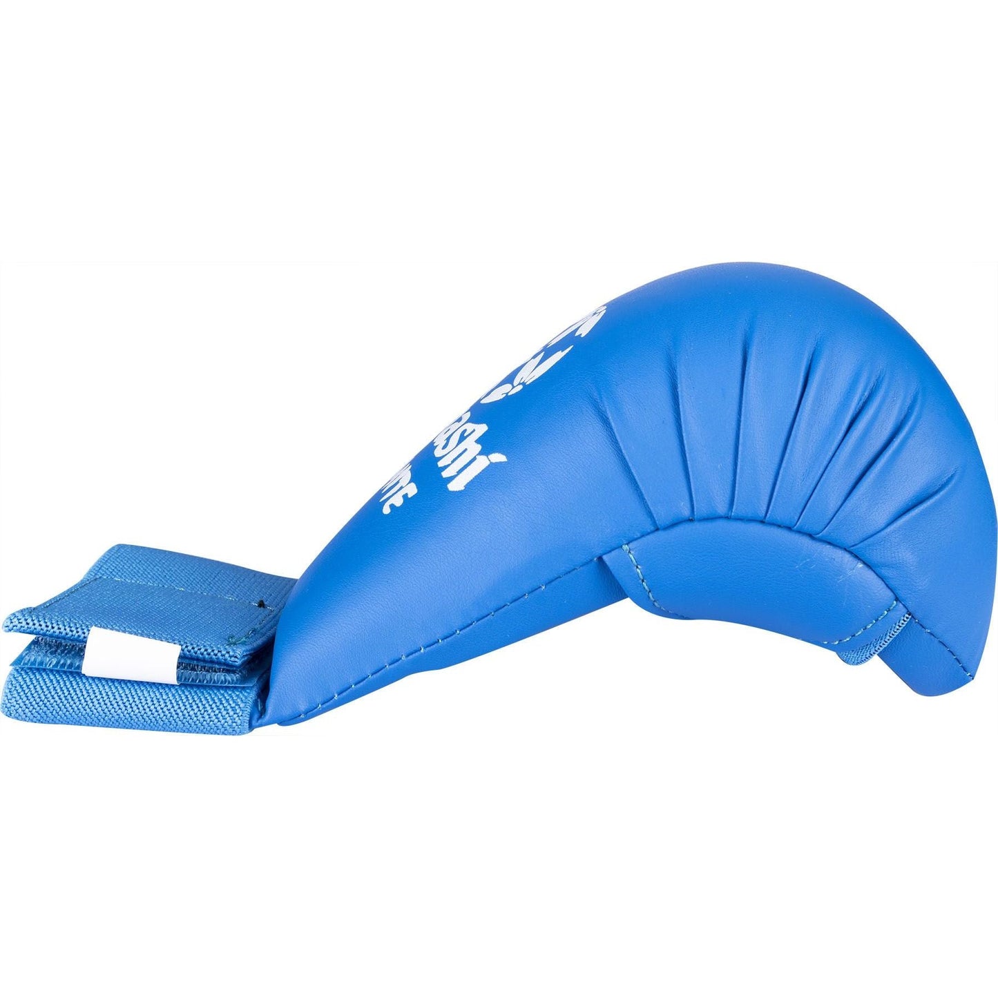 Gants de karaté Hayashi Tsuki - bleu - vue de côté