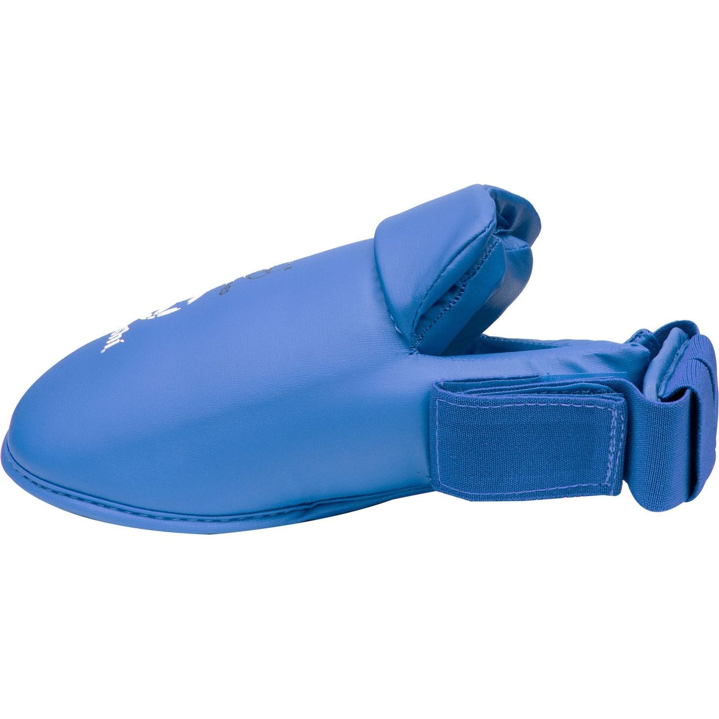 Protège-pieds de karaté Hayashi - bleu - vue latérale gauche
