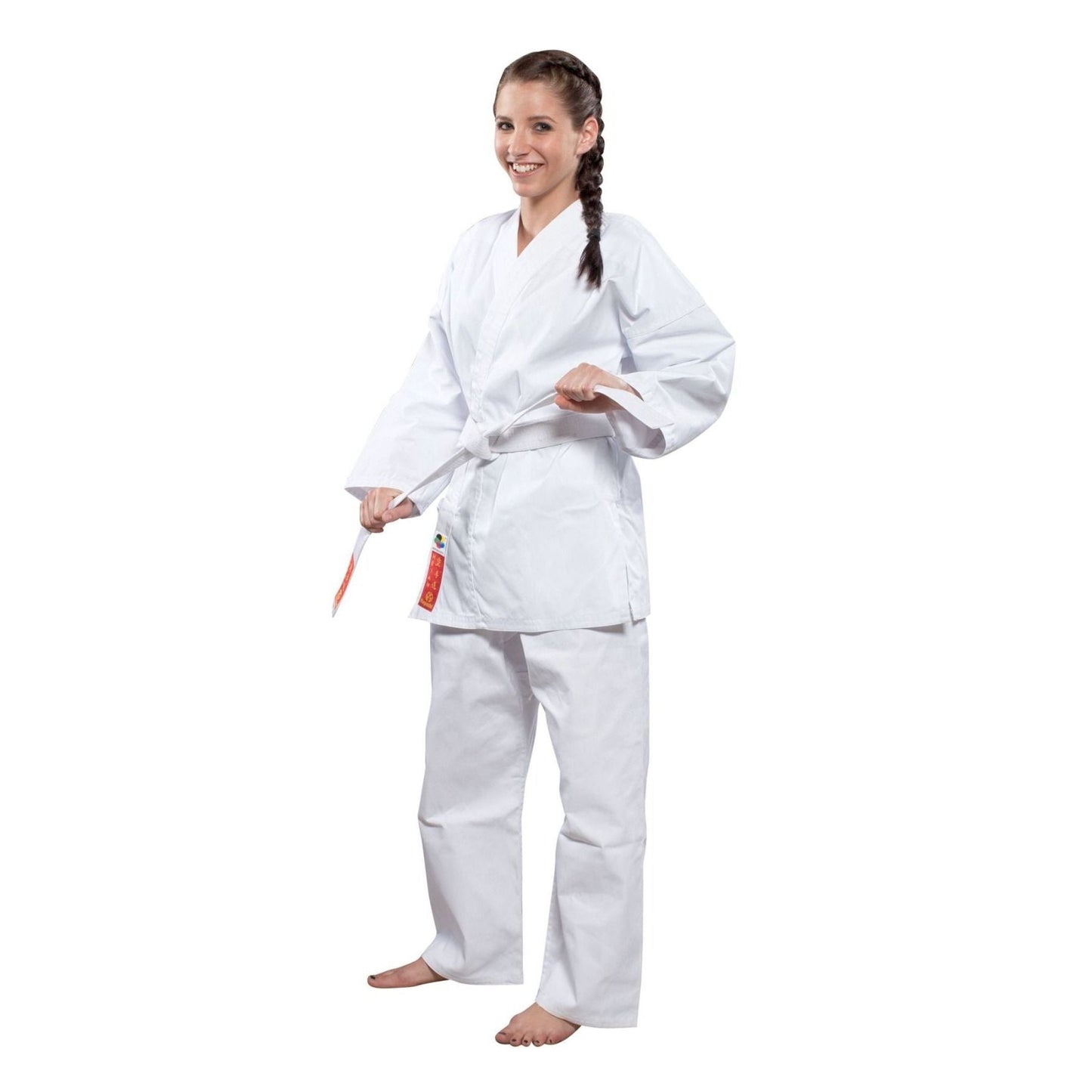 Kimono de karaté Hayashi Heian - blanc - vue détaillée du modèle