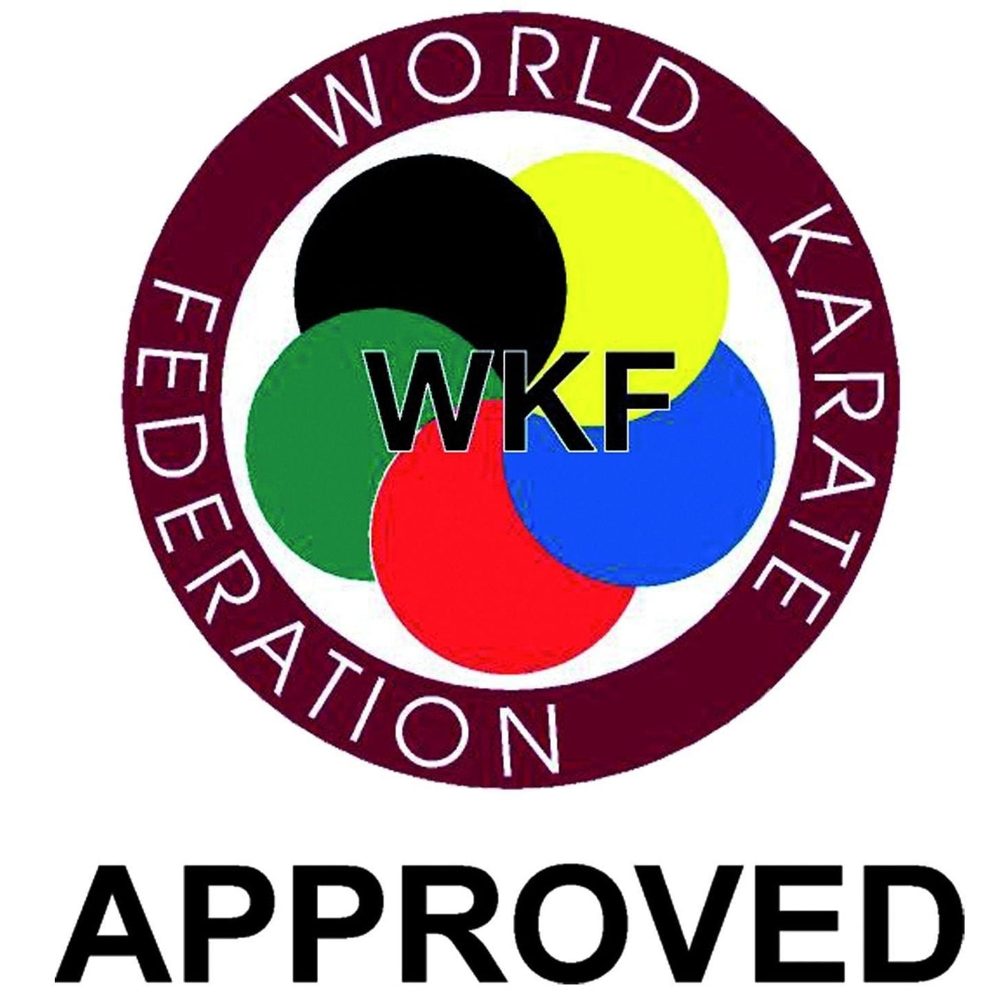Ceinture de karaté Hayashi WKF - noire - vue détaillée