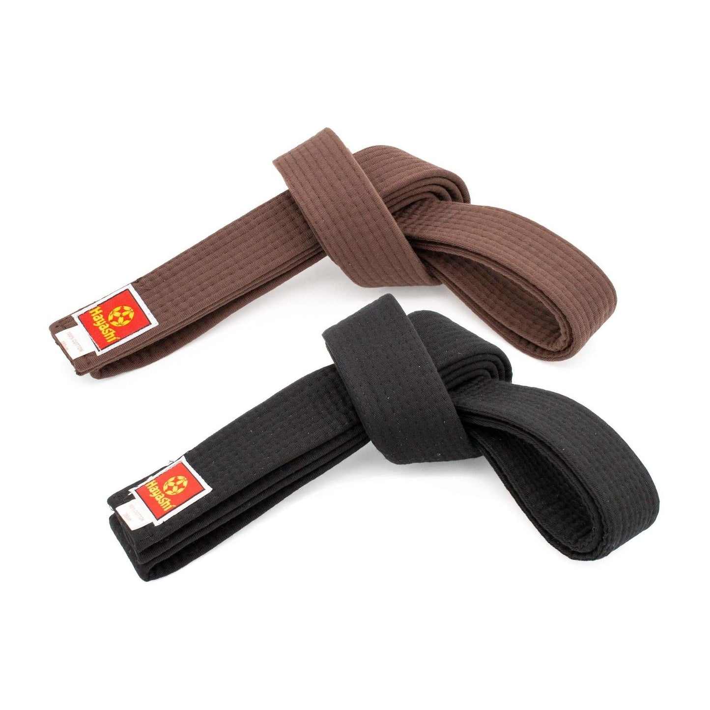 Hayashi Ceinture de Karaté - ceinture noire - vue détaillée