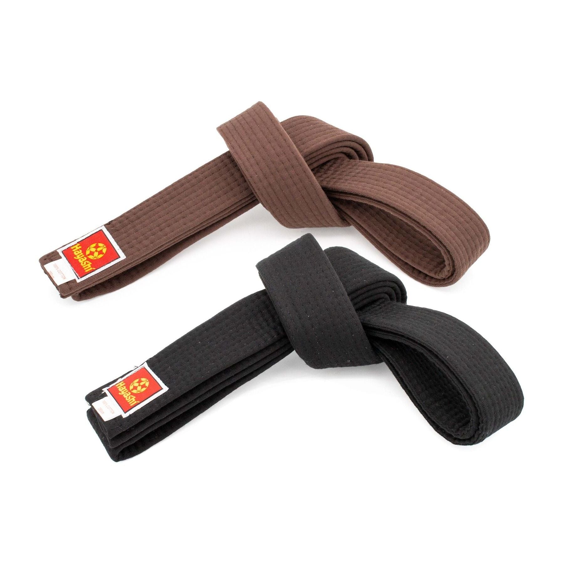 Hayashi Ceinture de Karaté - ceinture noire - vue détaillée