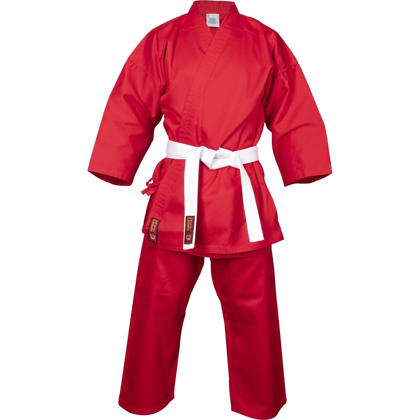 Kimono de karaté Hayashi Kirin - rouge - vue de gauche