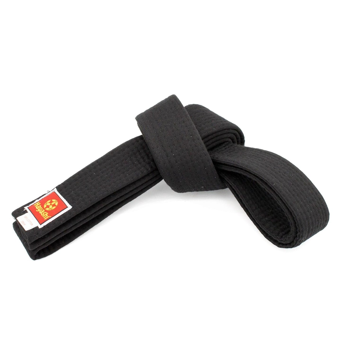 Ceinture de karaté Hayashi - bleue - vue détaillée