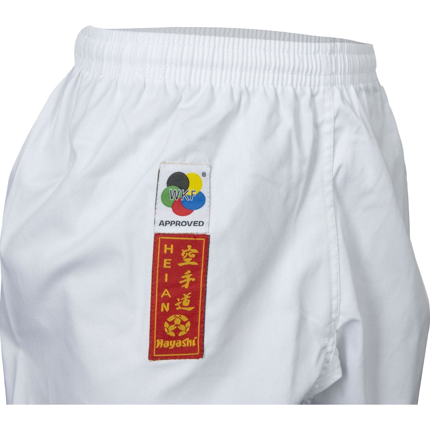Kimono de karaté Hayashi Heian - blanc - vue détaillée de l'écusson