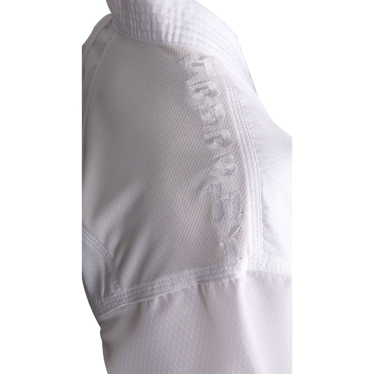 Kimono de karaté Hayashi Premium Kumite - blanc - vue latérale droite