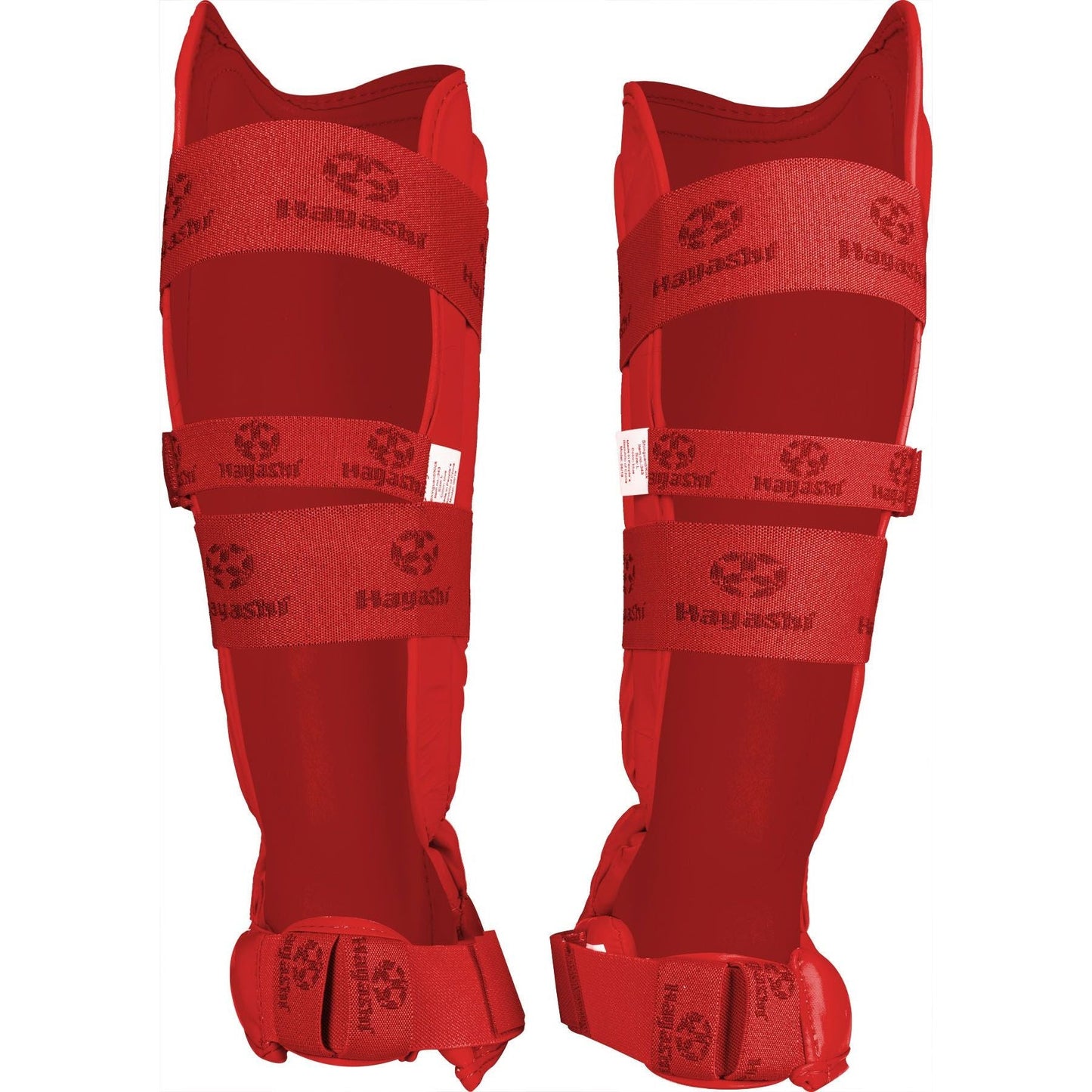 Protège-tibias et Pieds Hayashi - rouge - vue avant du produit