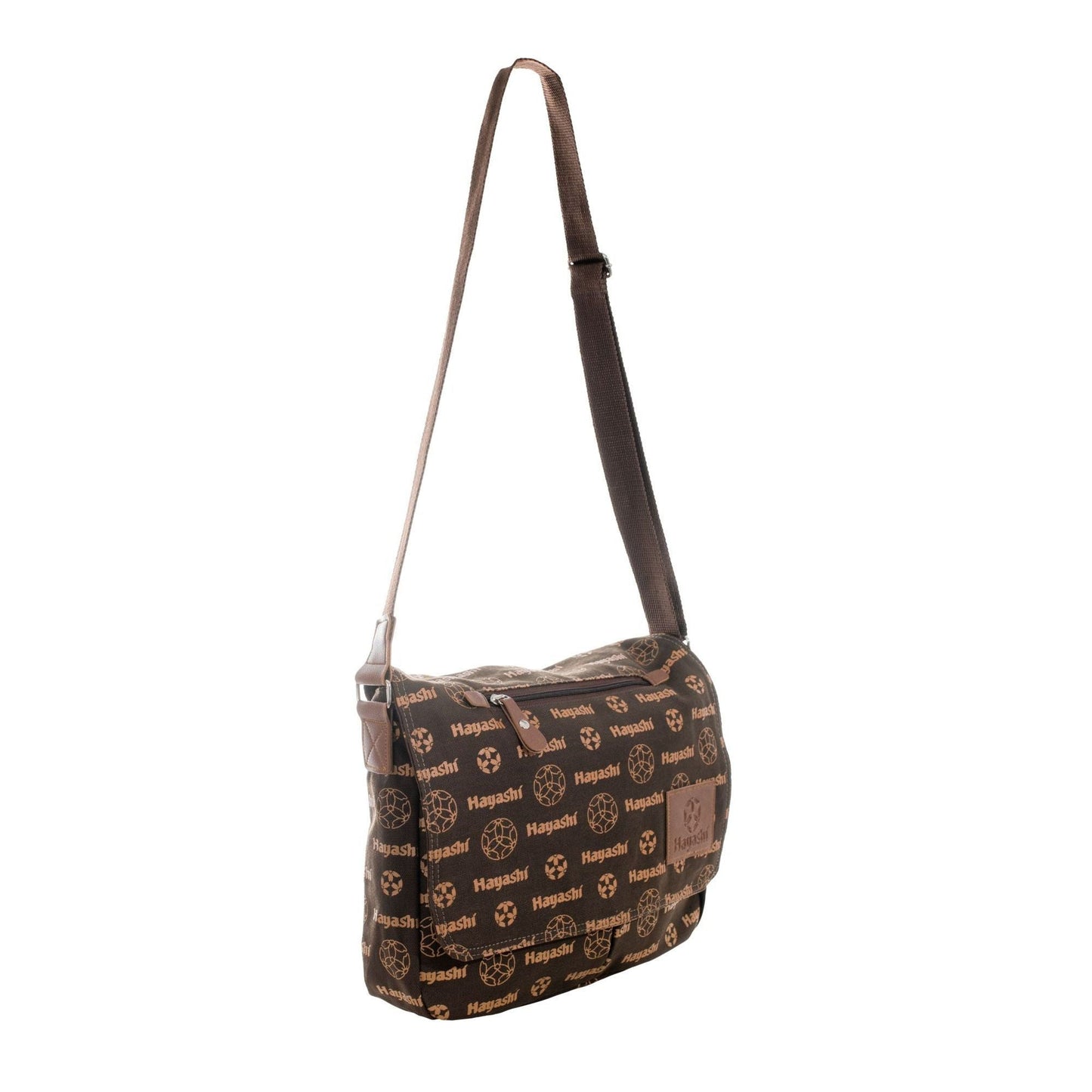 Sac messager Hayashi - brun - vue latérale