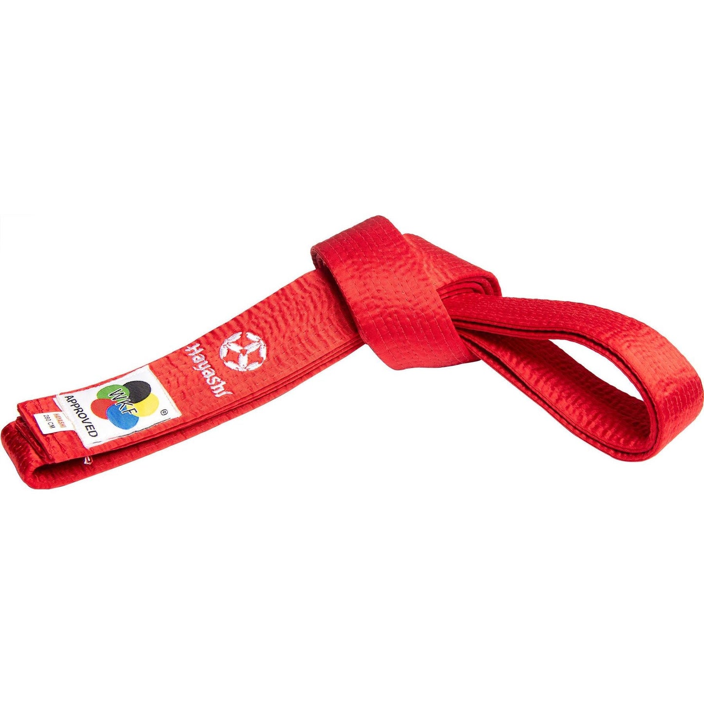 Ceinture de karaté Hayashi WKF - vue détaillée