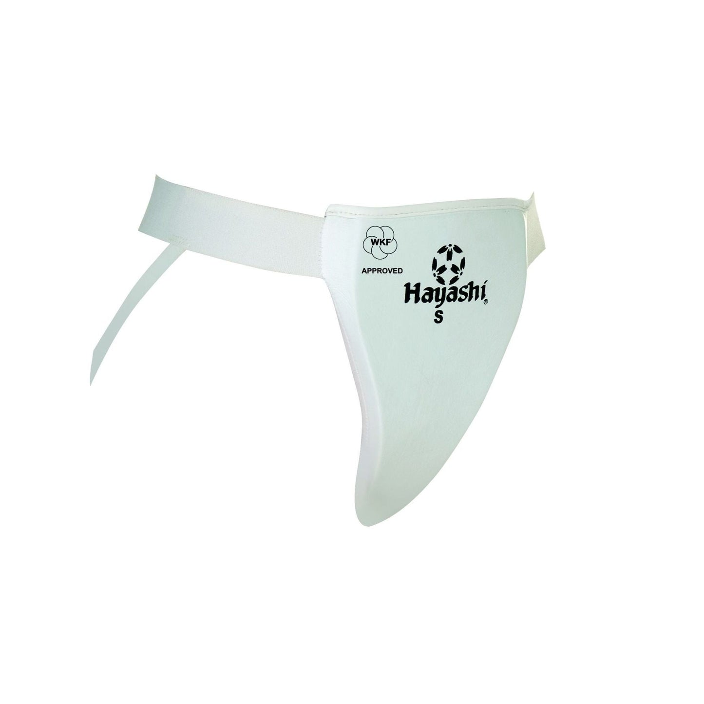 Coquille de Protection pour femme Hayashi - blanc - vue détaillée du modèle approuvé WKF