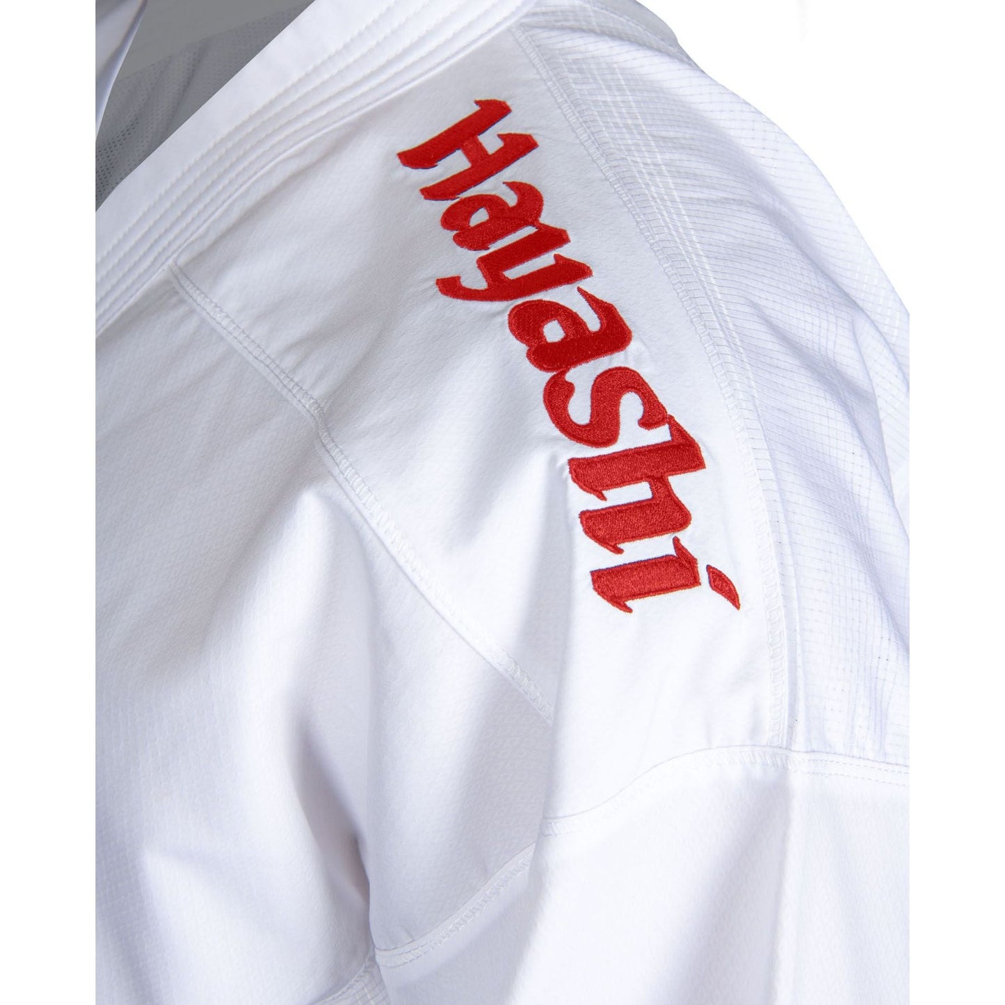 Kimono de karaté Hayashi - vert premium kumite - vue détaillée