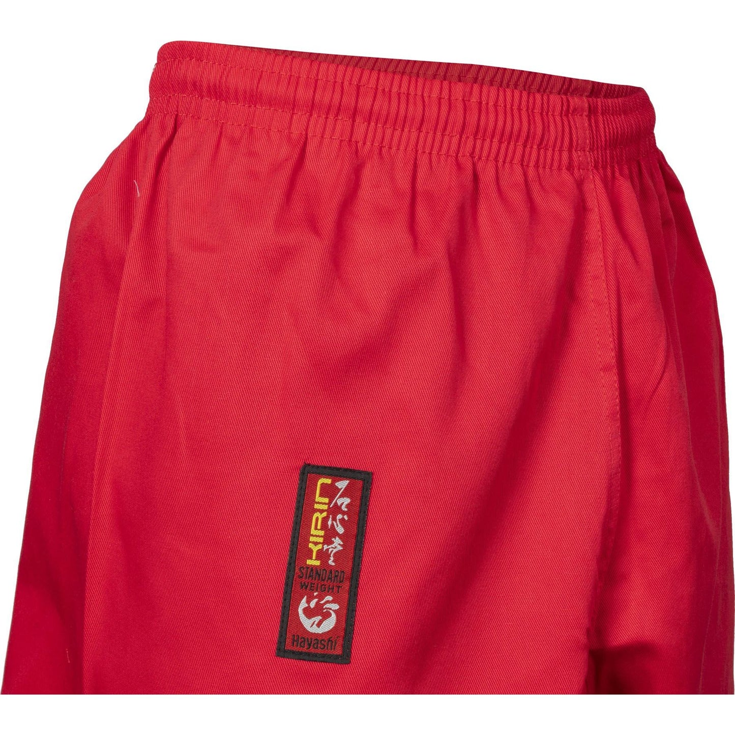 Kimono de karaté Hayashi Kirin - rouge - vue détaillée de l'écusson