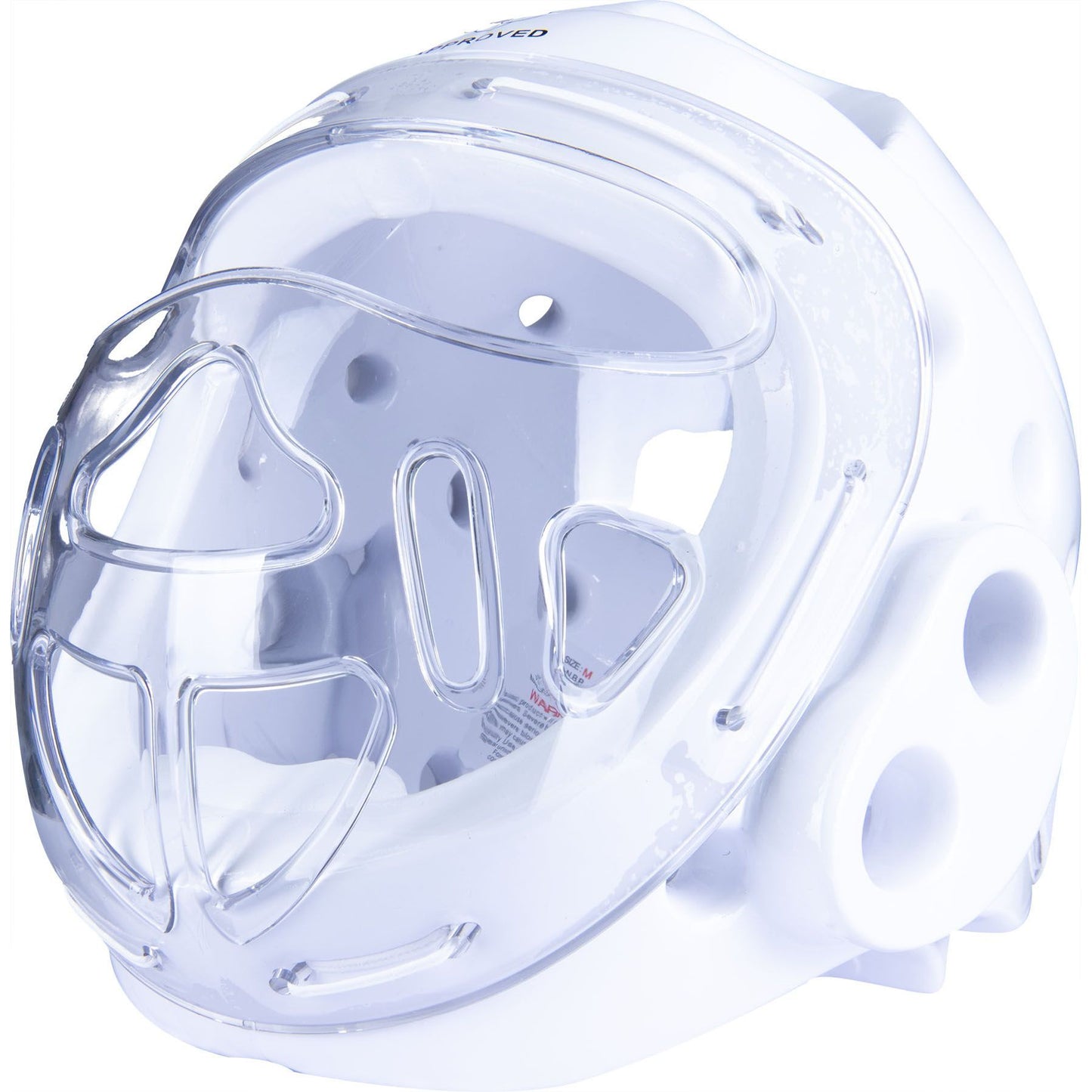 Hayashi Casque de Karaté Junior avec Masque - blanc - vue de côté