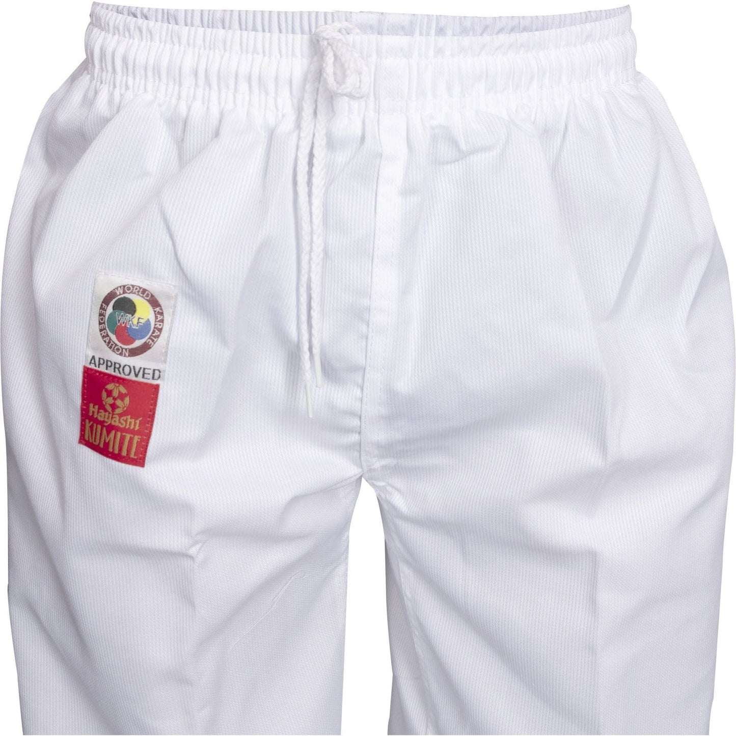Kimono de karaté Hayashi Kumite - blanc - vue détaillée du kimono avec broderies