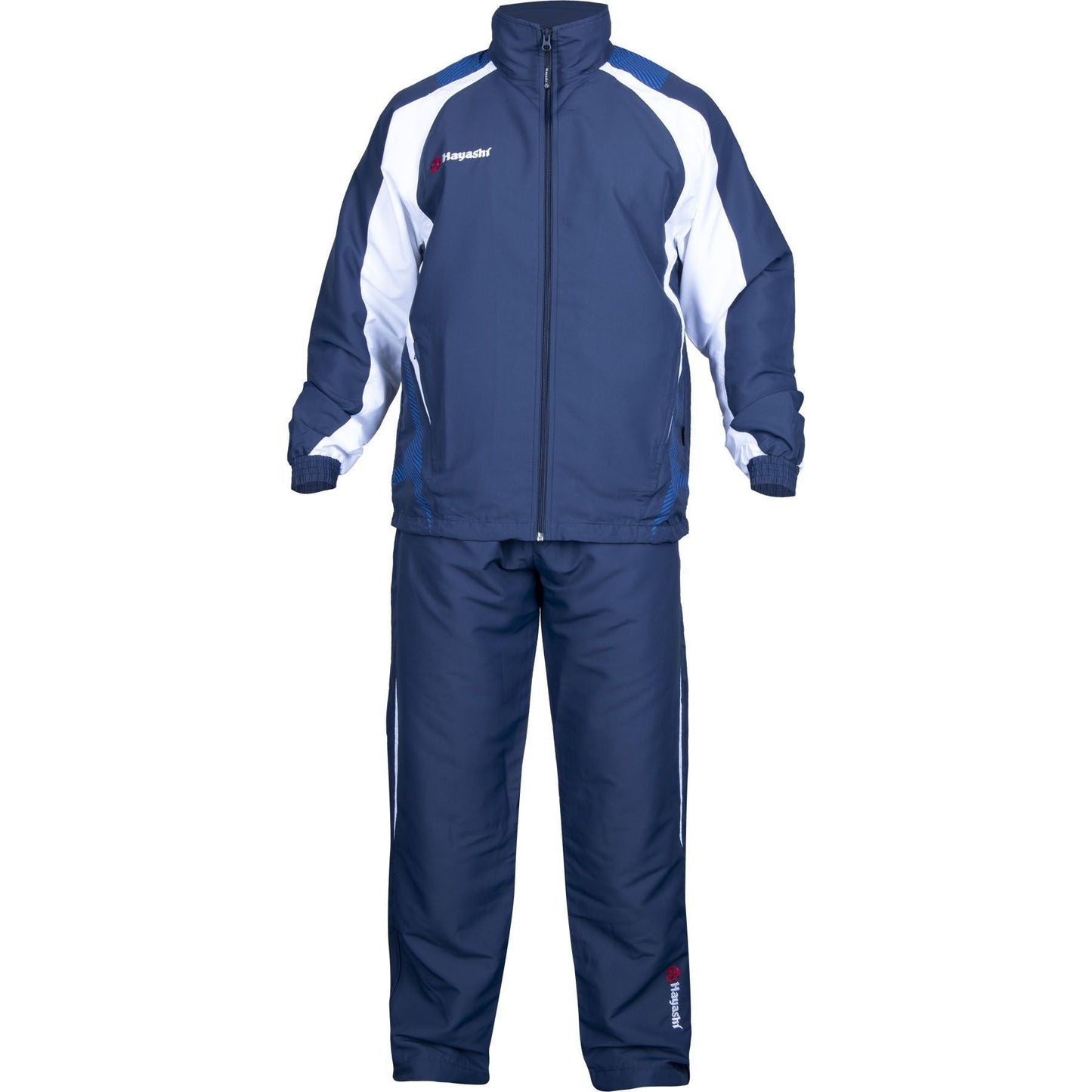 Ensemble de sport Hayashi - bleu et blanc - vue détaillée du design