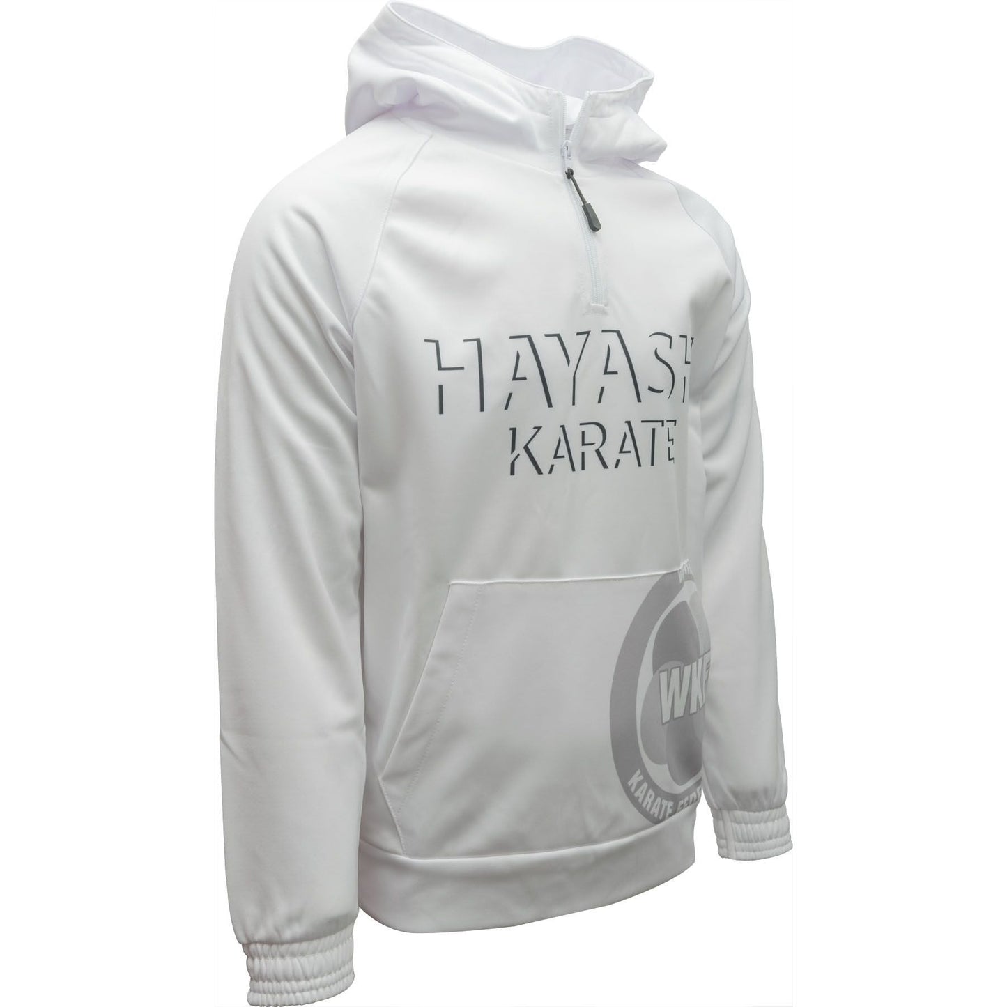 Hoodie de karaté Hayashi Shade - blanc - vue latérale