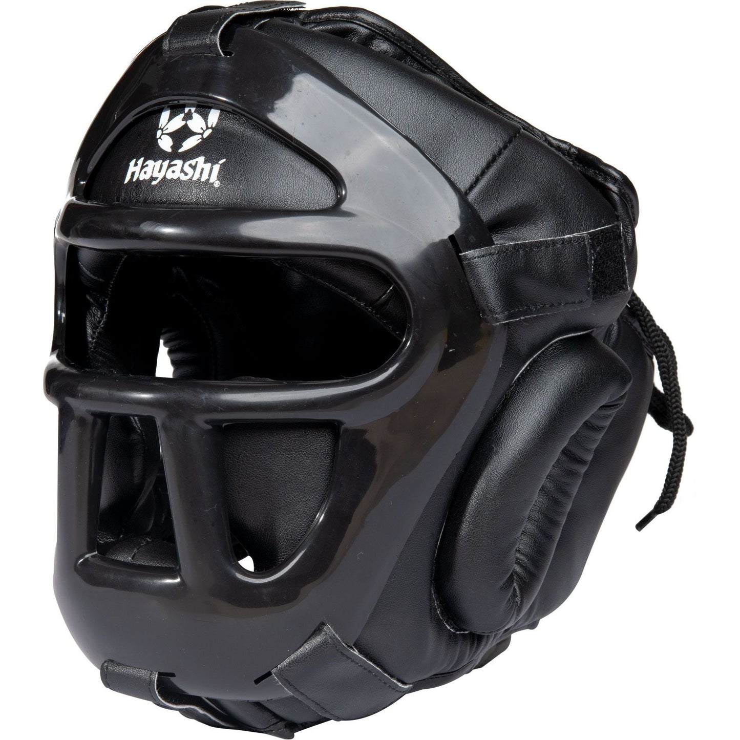 Casque de Jiu-Jitsu Hayashi - noir - vue latérale avec grille