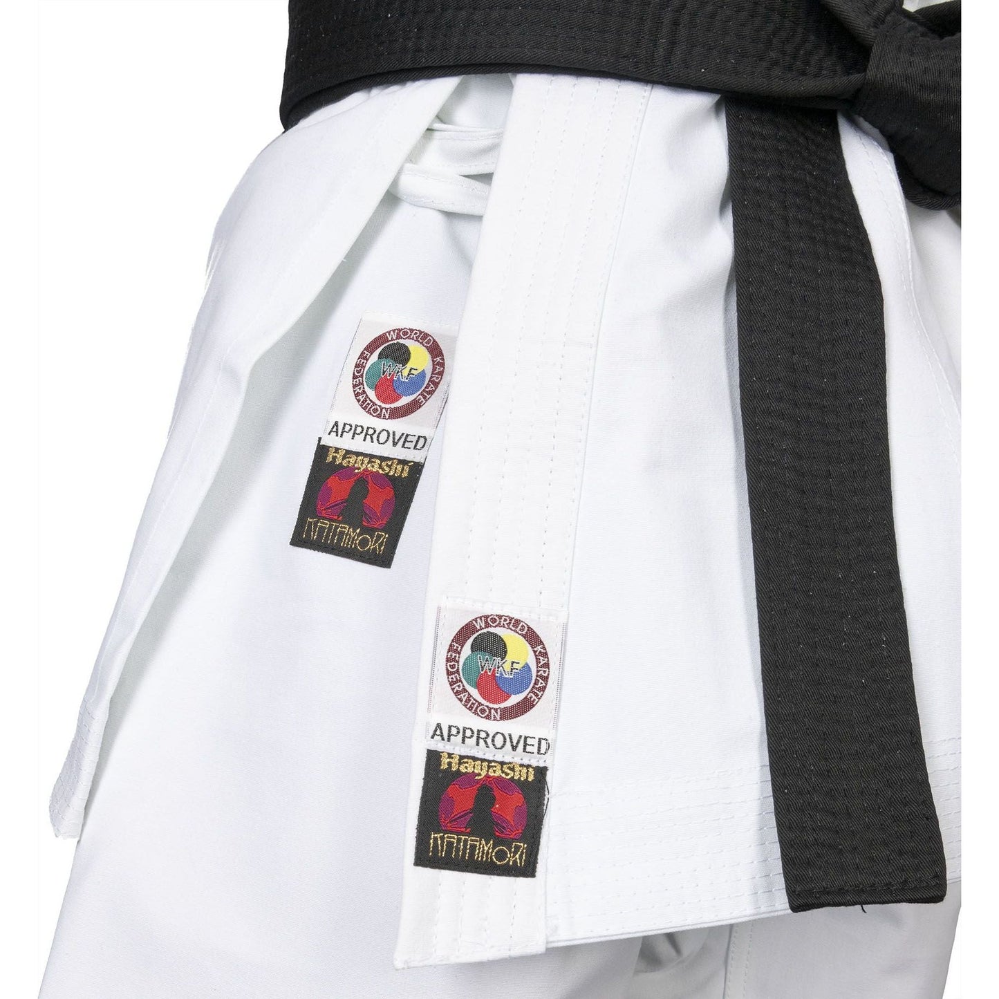 Kimono de karaté Hayashi Katamori - blanc - vue en détail de l'image