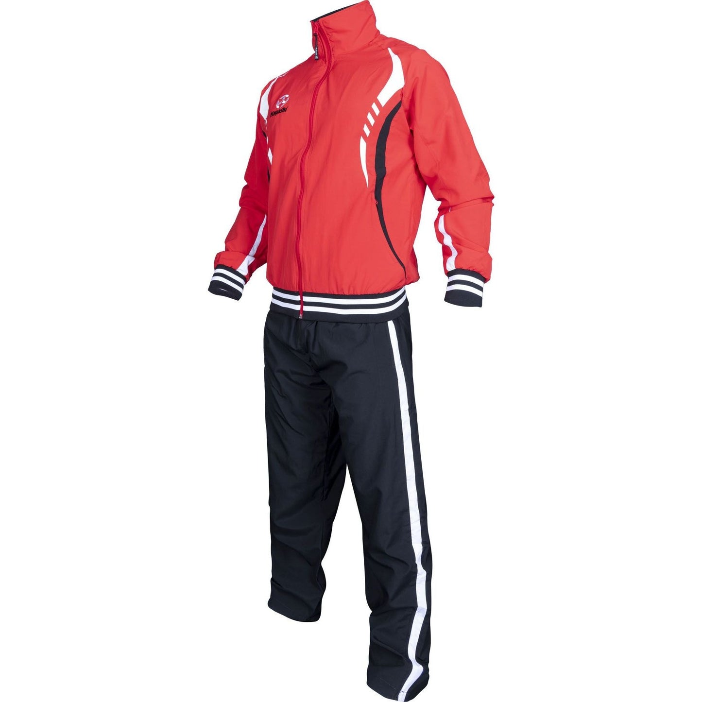 Survêtement sportif Hayashi Slide - rouge et noir - vue latérale