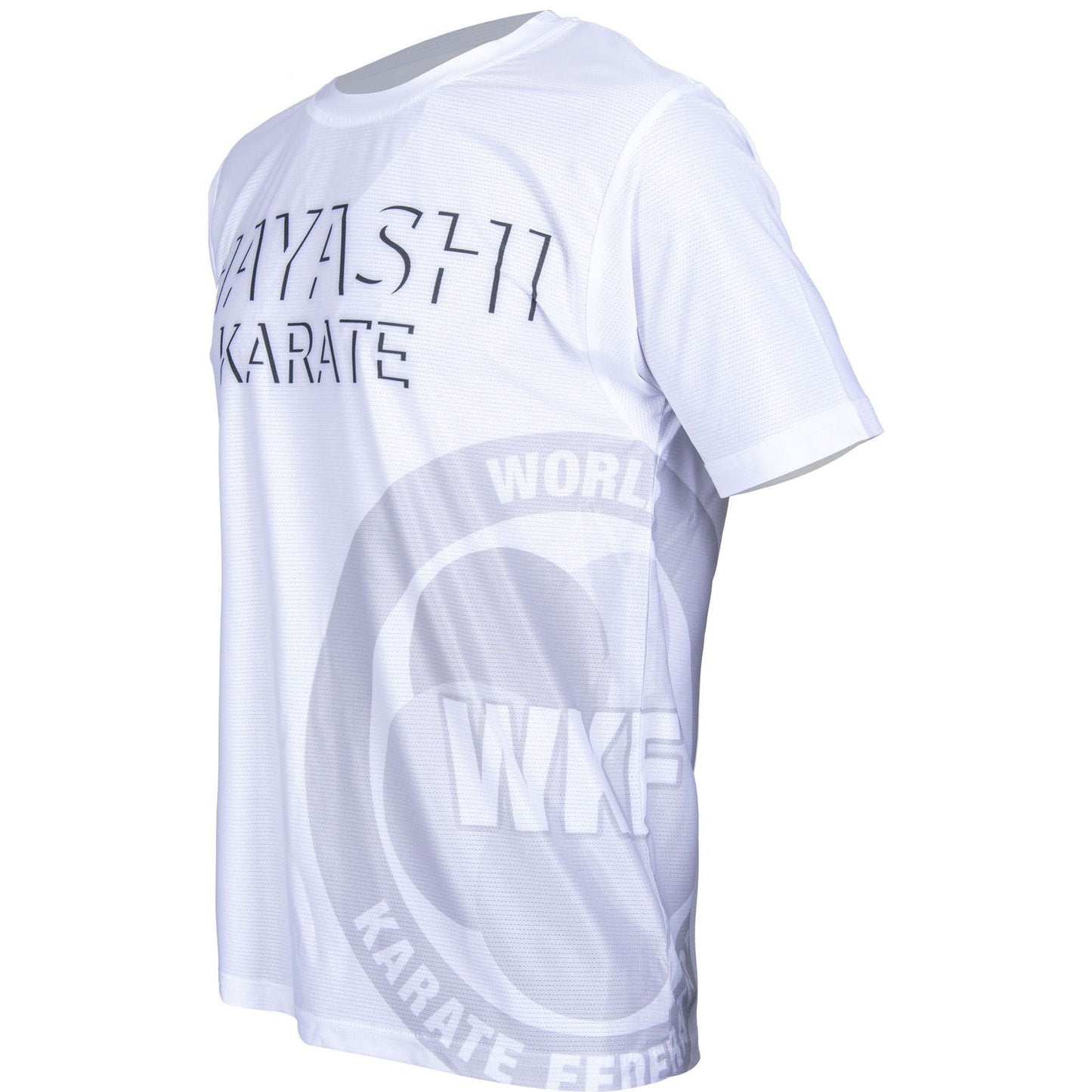 T-shirt de karaté Hayashi WKF Shade - blanc - vue de droite