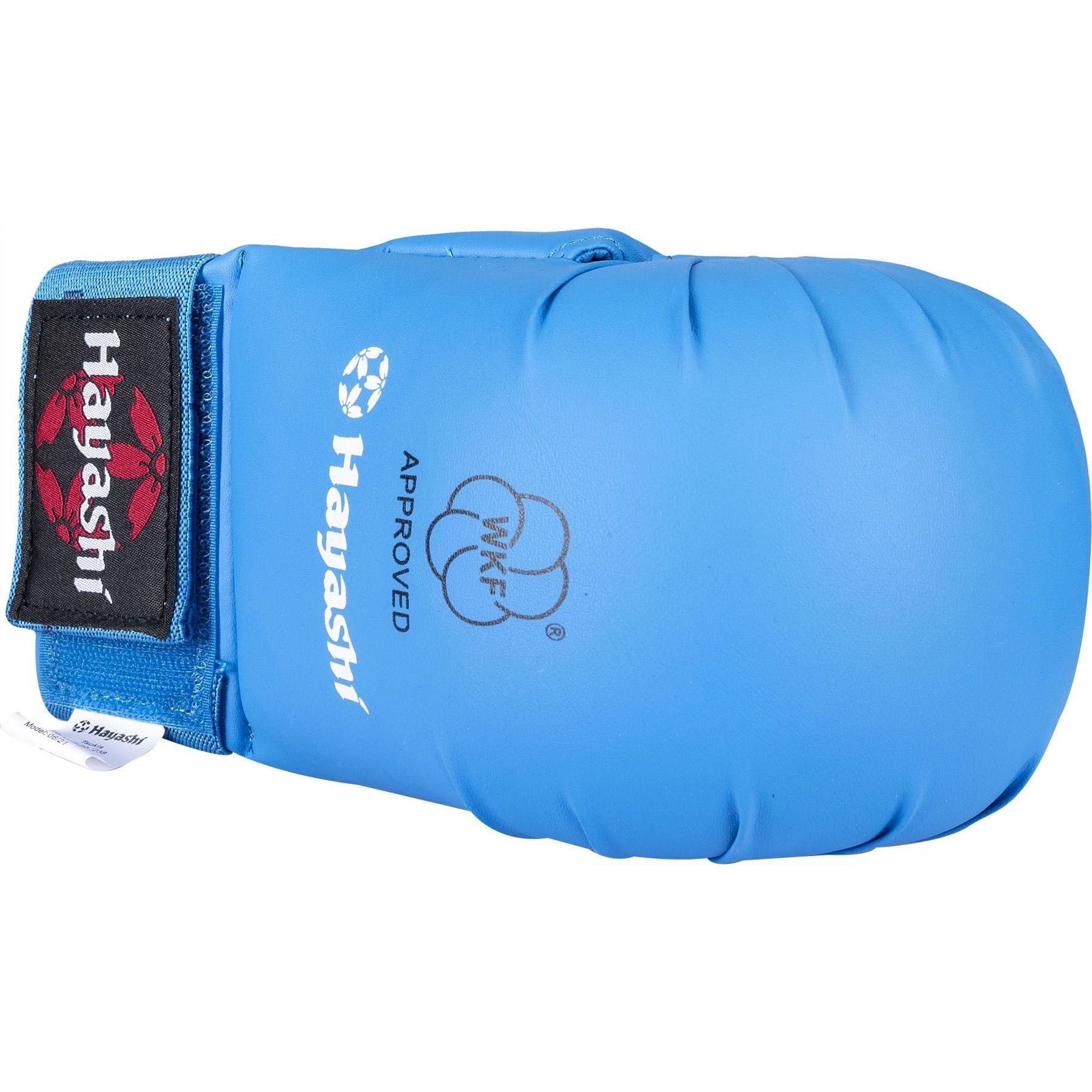 Gants de karaté Hayashi TSUKI avec pouce - rouge - vue latérale