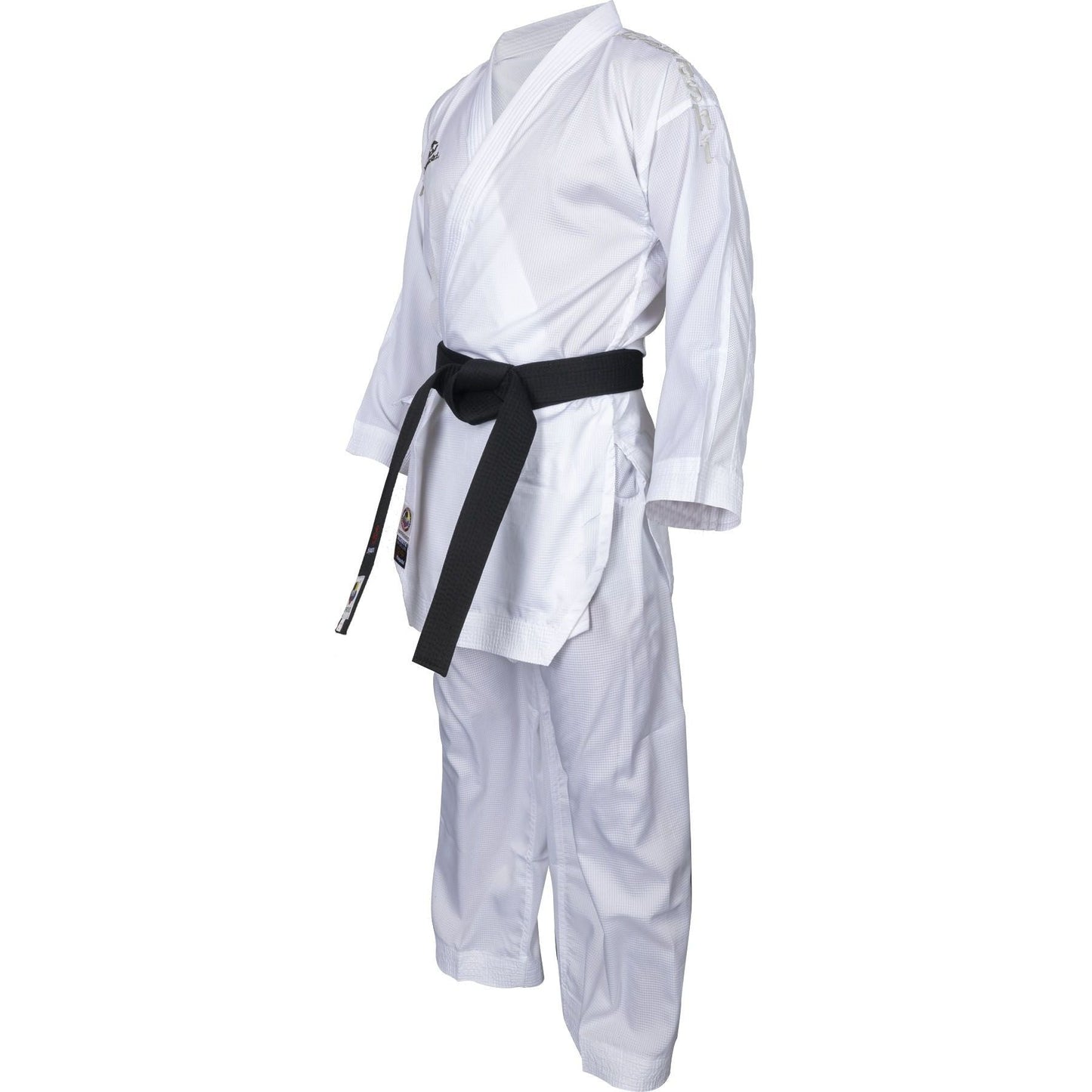 Kimono de karaté Hayashi Air Deluxe - blanc - vue de côté