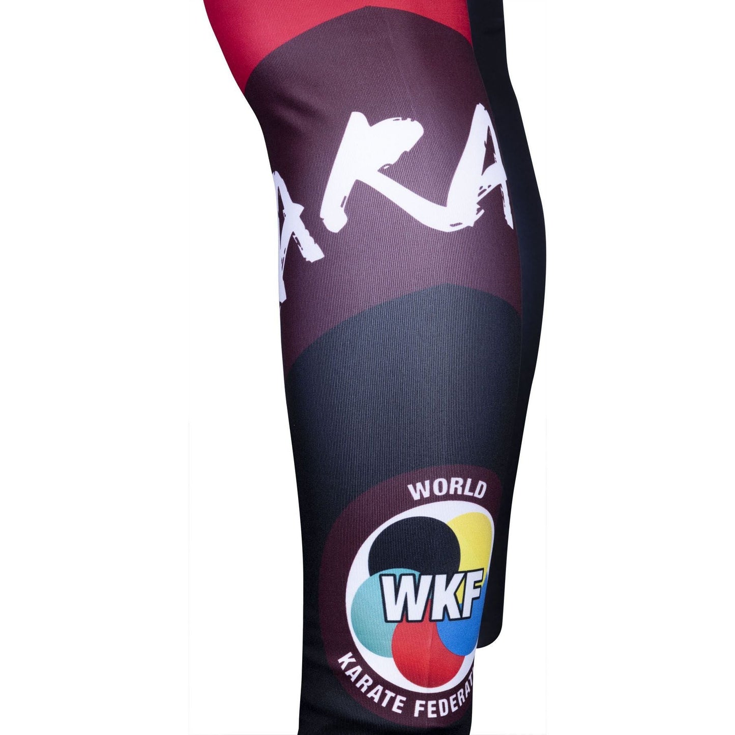 Leggings Hayashi WKF Vista - noir et rouge - vue détaillée du design
