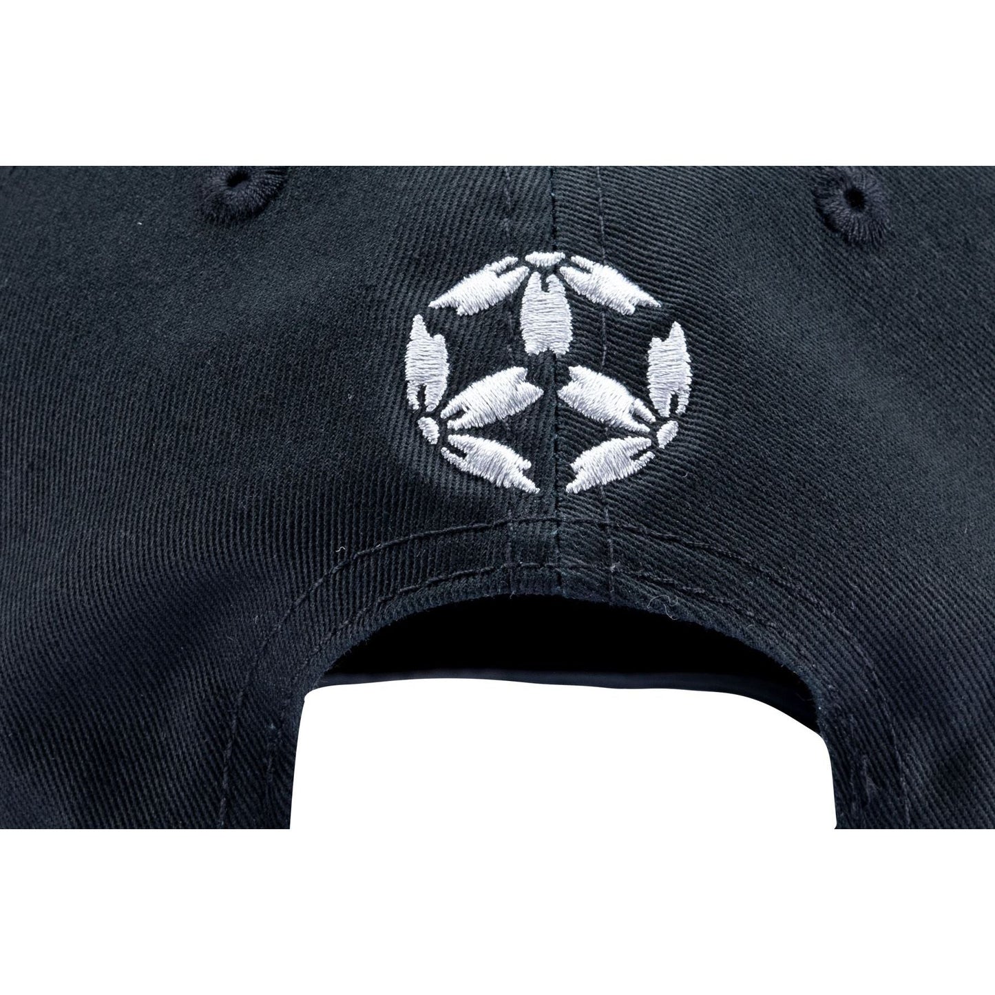 Casquette Snapback Hayashi - noire - vue détaillée du design