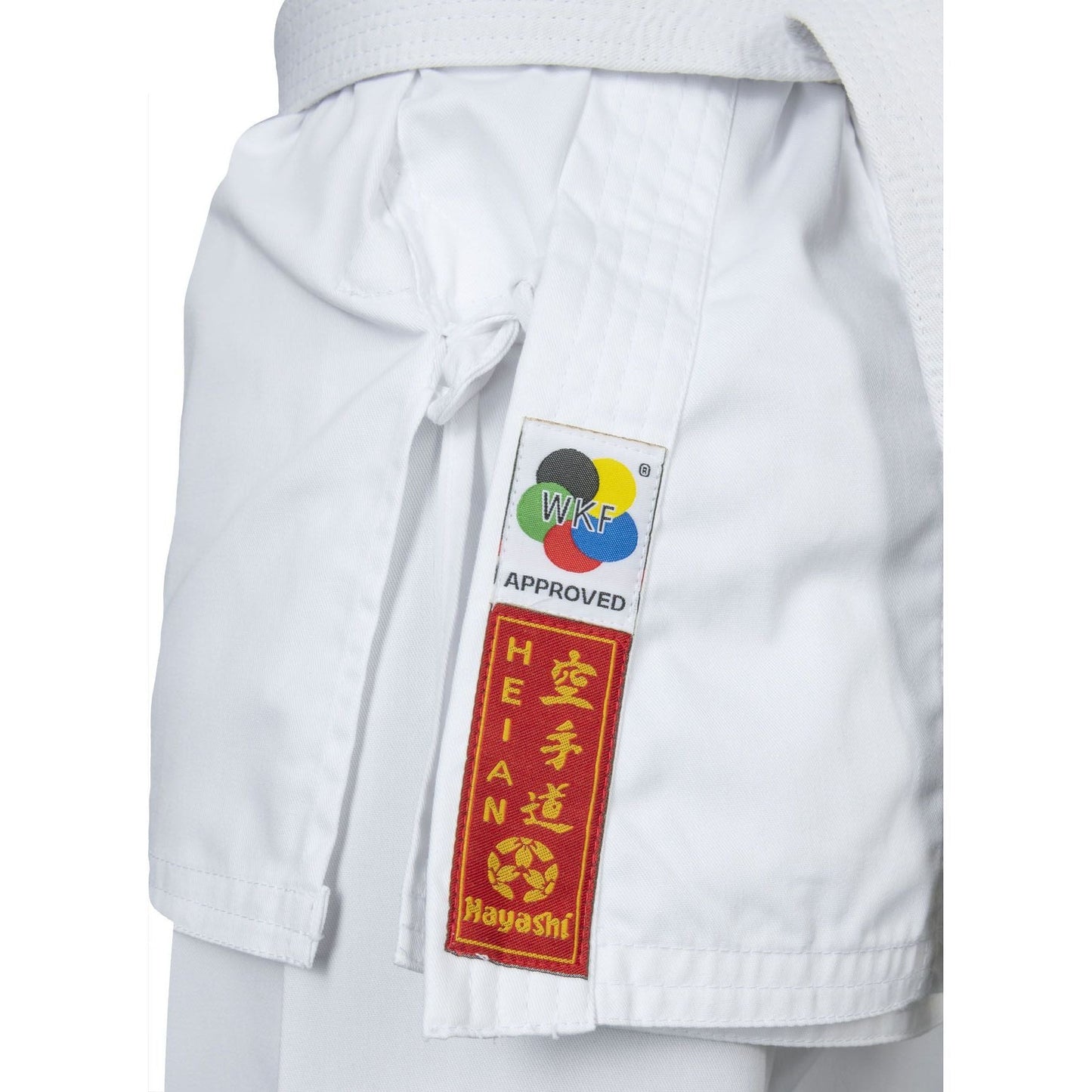 Kimono de karaté Hayashi Heian - blanc - vue détaillée du tissu