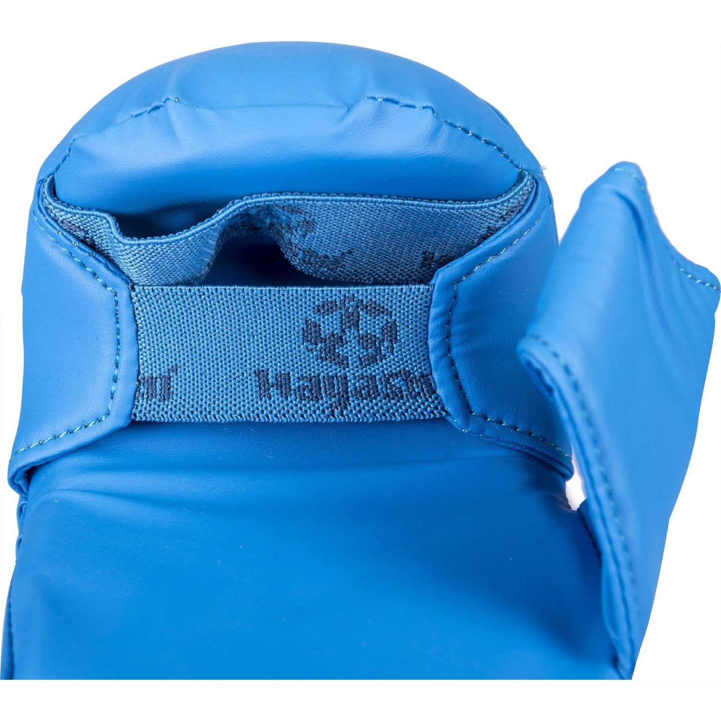 Gants de karaté Hayashi TSUKI avec pouce - bleu - vue latérale