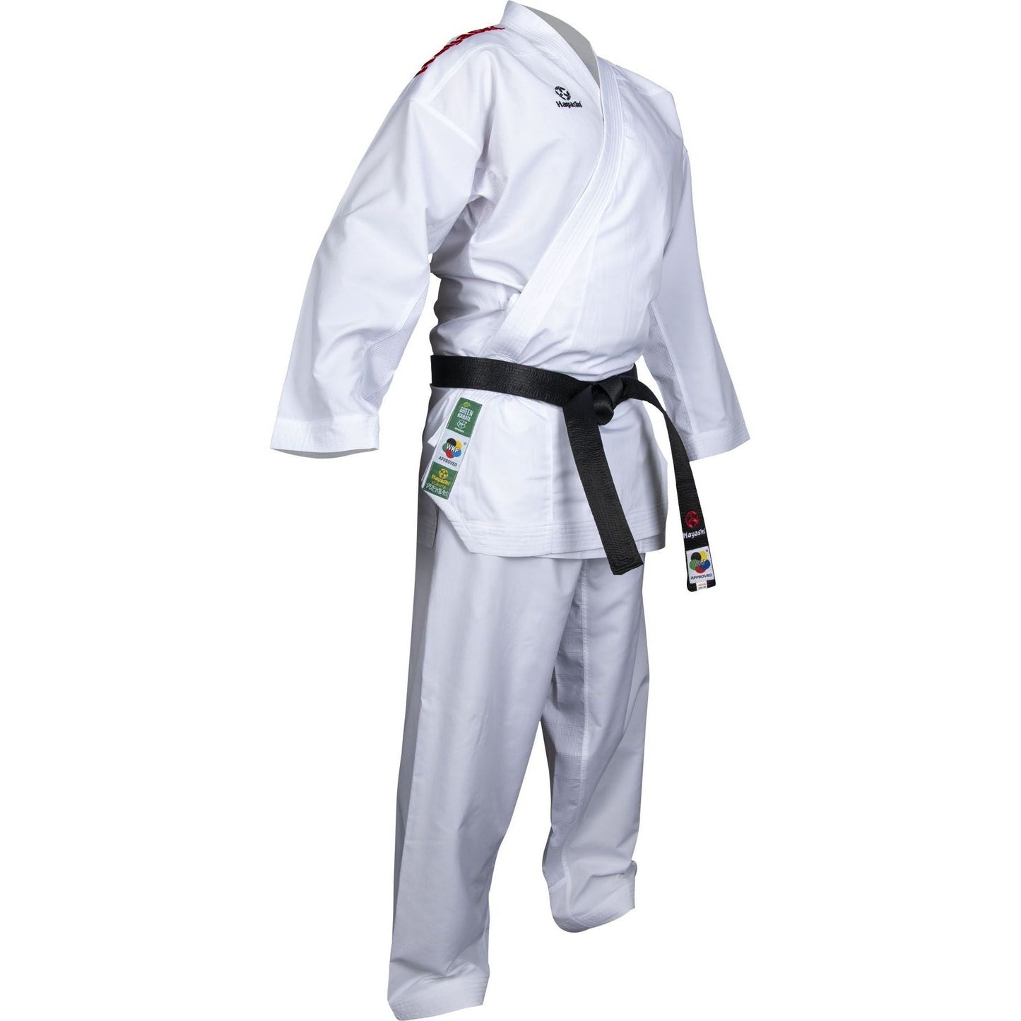 Kimono de karaté Hayashi - vert - vue détaillée