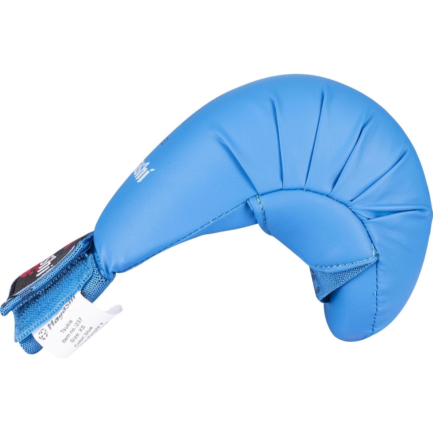 Gants de karaté Hayashi TSUKI - bleu - vue latérale du produit