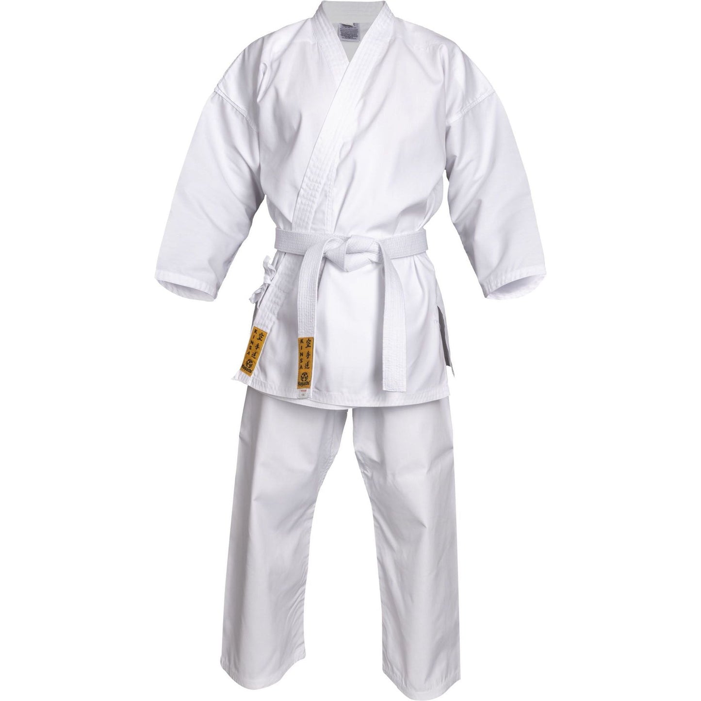 Kimono de karaté Hayashi Kinsa - blanc - vue d'ensemble de l'uniforme